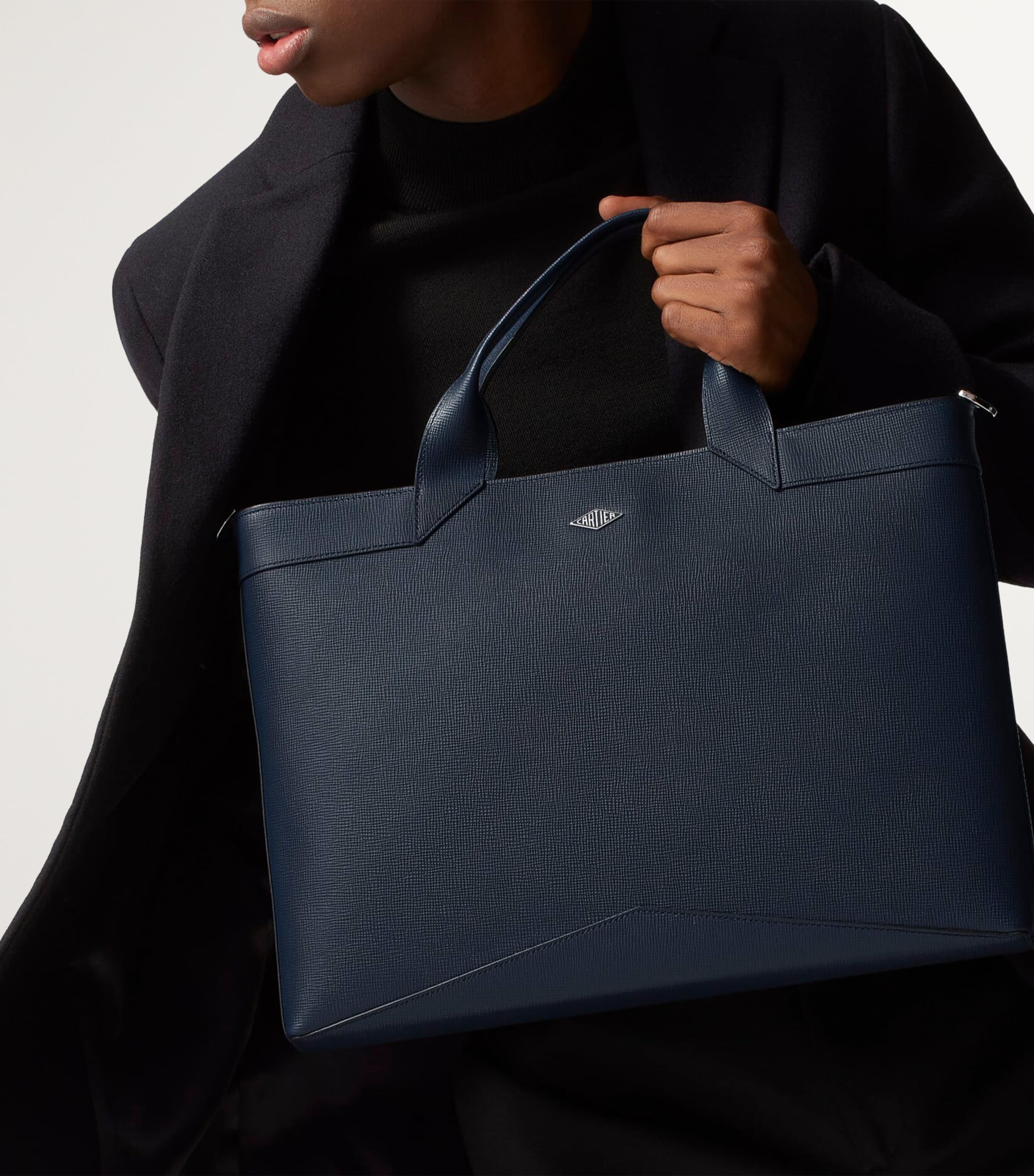 Calfskin Losange Slim Document Holder NAVY BLUE Image 6