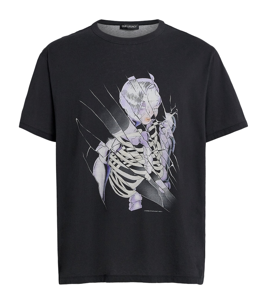 Our Legacy Mens Cotton Cybernetic Angel T-Shirt Cyberntic Agl Prit Image 1