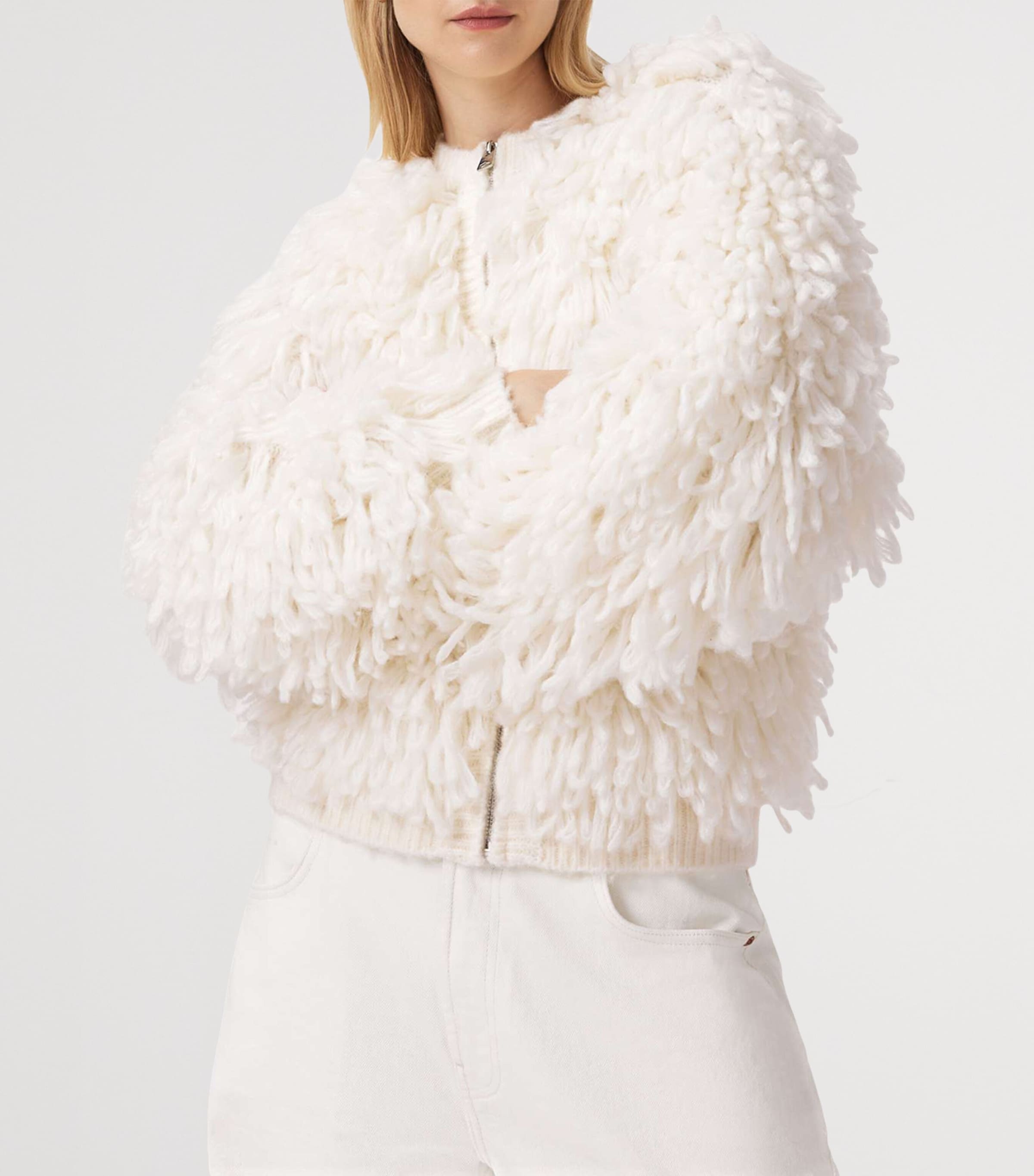 Wool-Blend Elias Jacket CHALK WHITE Image 6