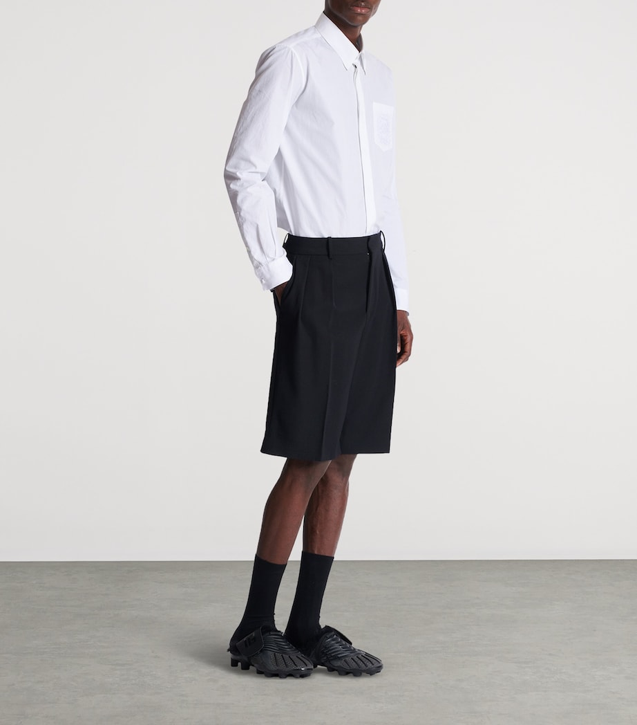 Wool Bermuda Tailored Shorts 0PA NOIR Image 5