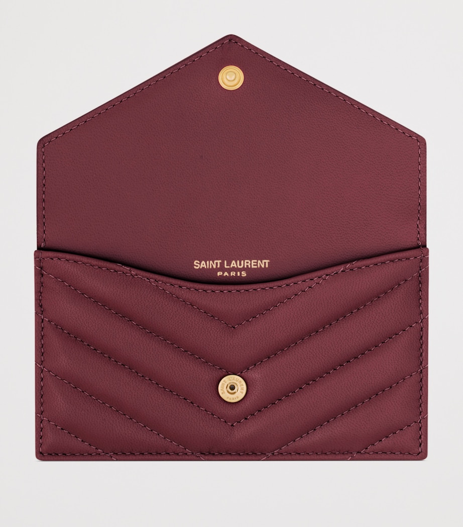 Lambskin Cassandre Fragments Flap Card Holder 6195 Image 4