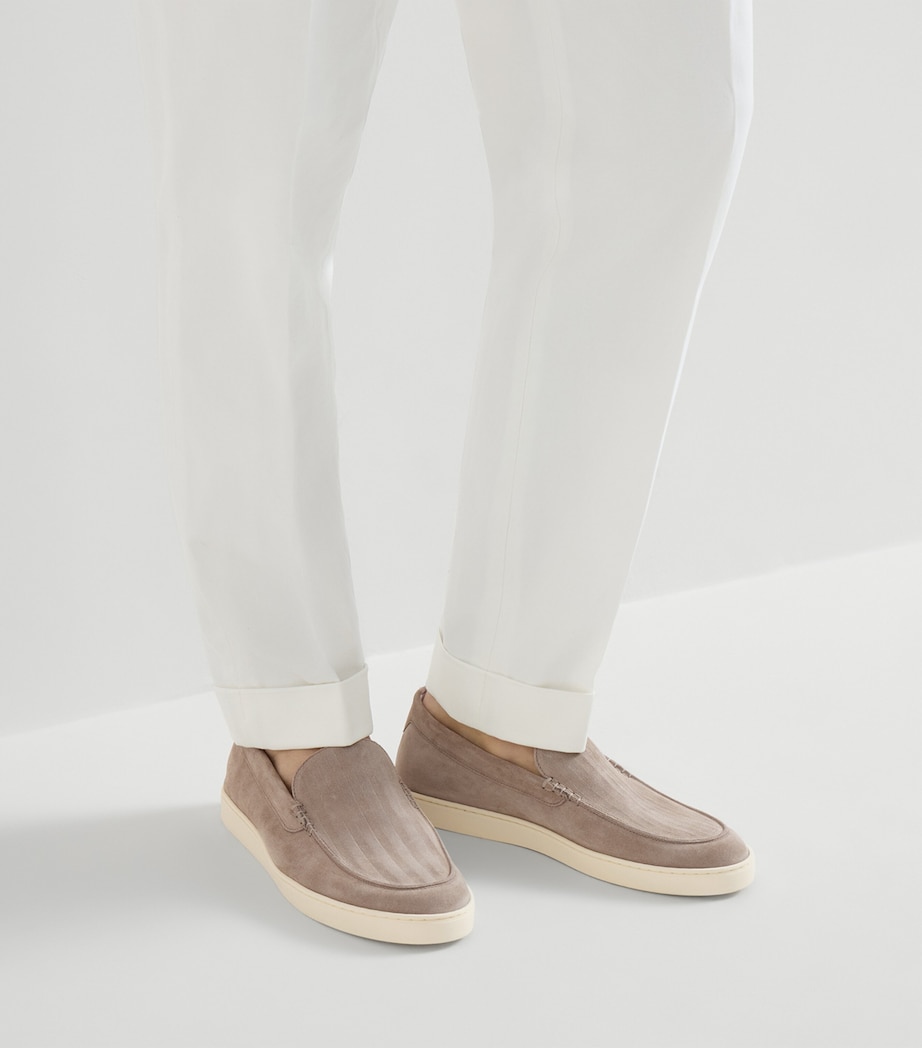 Brunello Cucinelli Suede Slip-On Sneakers Image 2