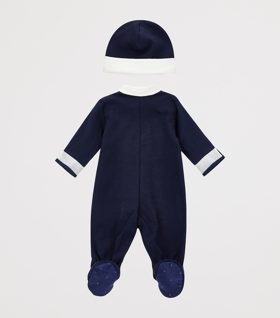 Cotton Tuxedo All-In-One (1-9 Months) PANNA+BLU Image 2
