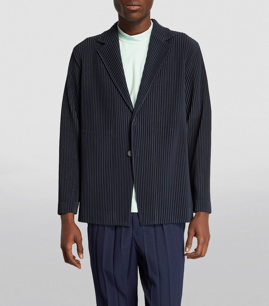 Pleated Basics Blazer 75 NAVY Image 3