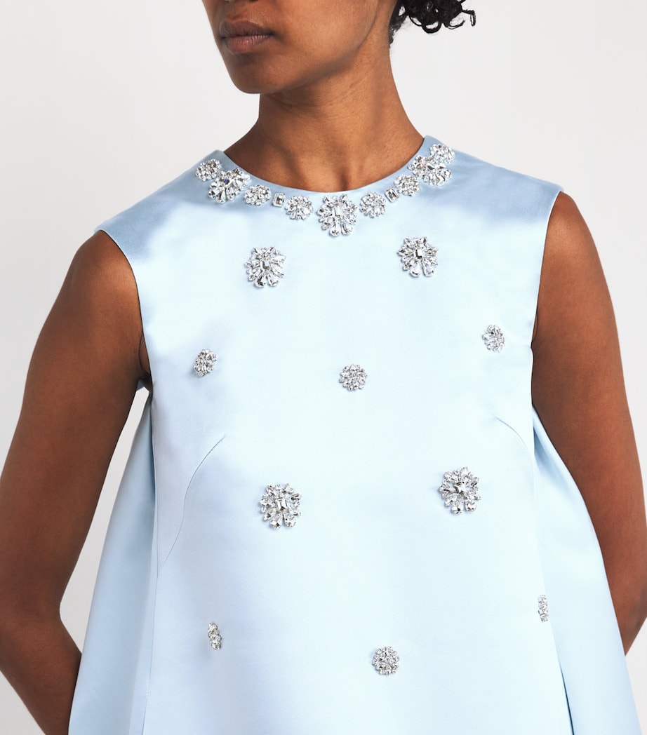 Satin Embellished Amoret Gown ICE BLUE Image 6