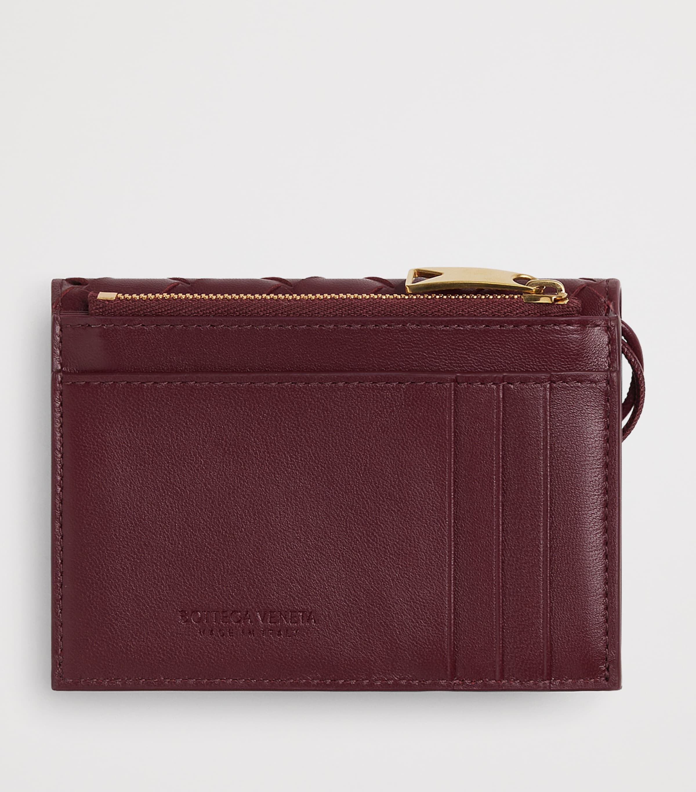 Bottega Veneta Leather Andiamo Bifold Card Holder Image 3