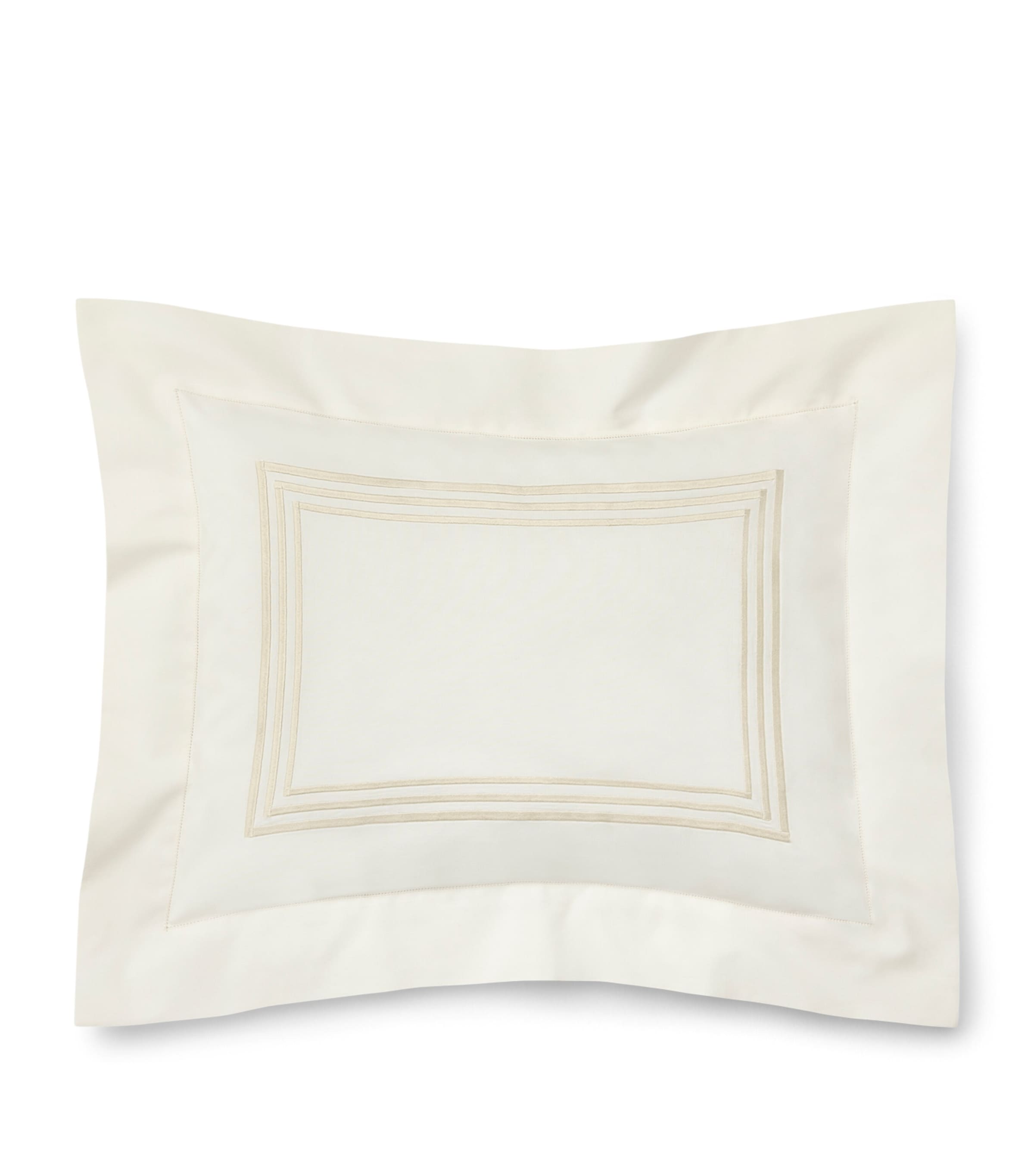 Pratesi Tre Righe Boudoir Pillowcase (30cm x 40cm) Ivory/beige Image 1