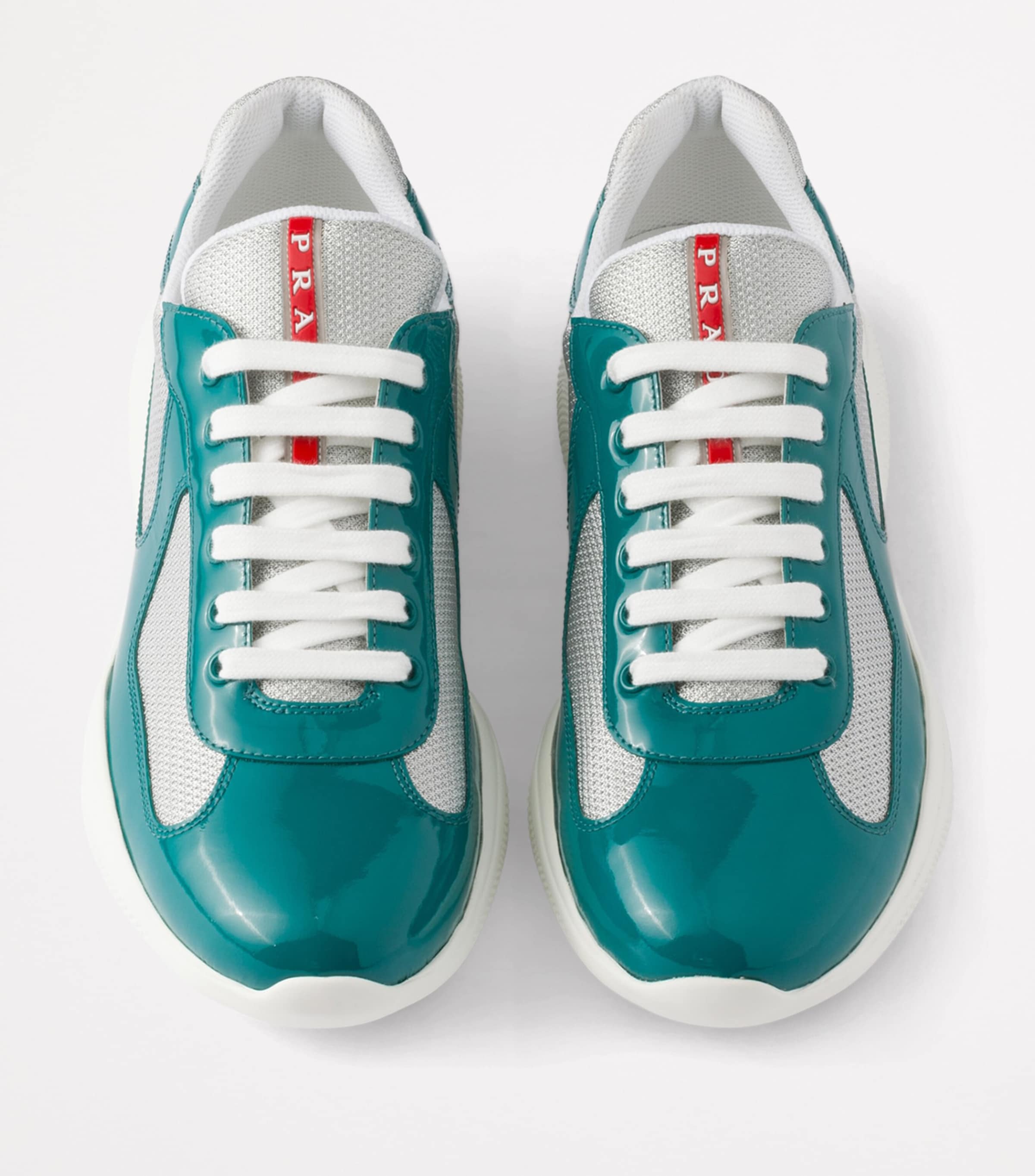 Prada Patent Leather-Blend America's Cup Sneakers Image 3