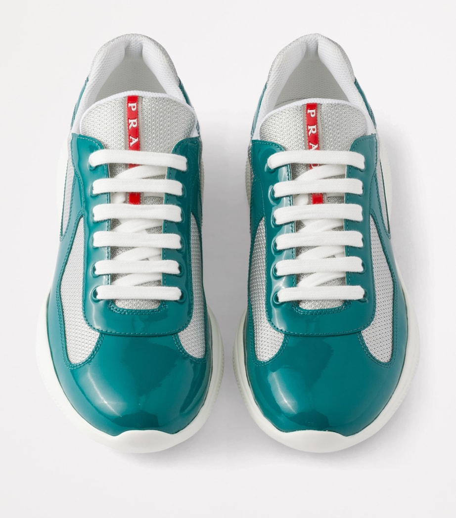 Prada Patent Leather-Blend America's Cup Sneakers Image 3