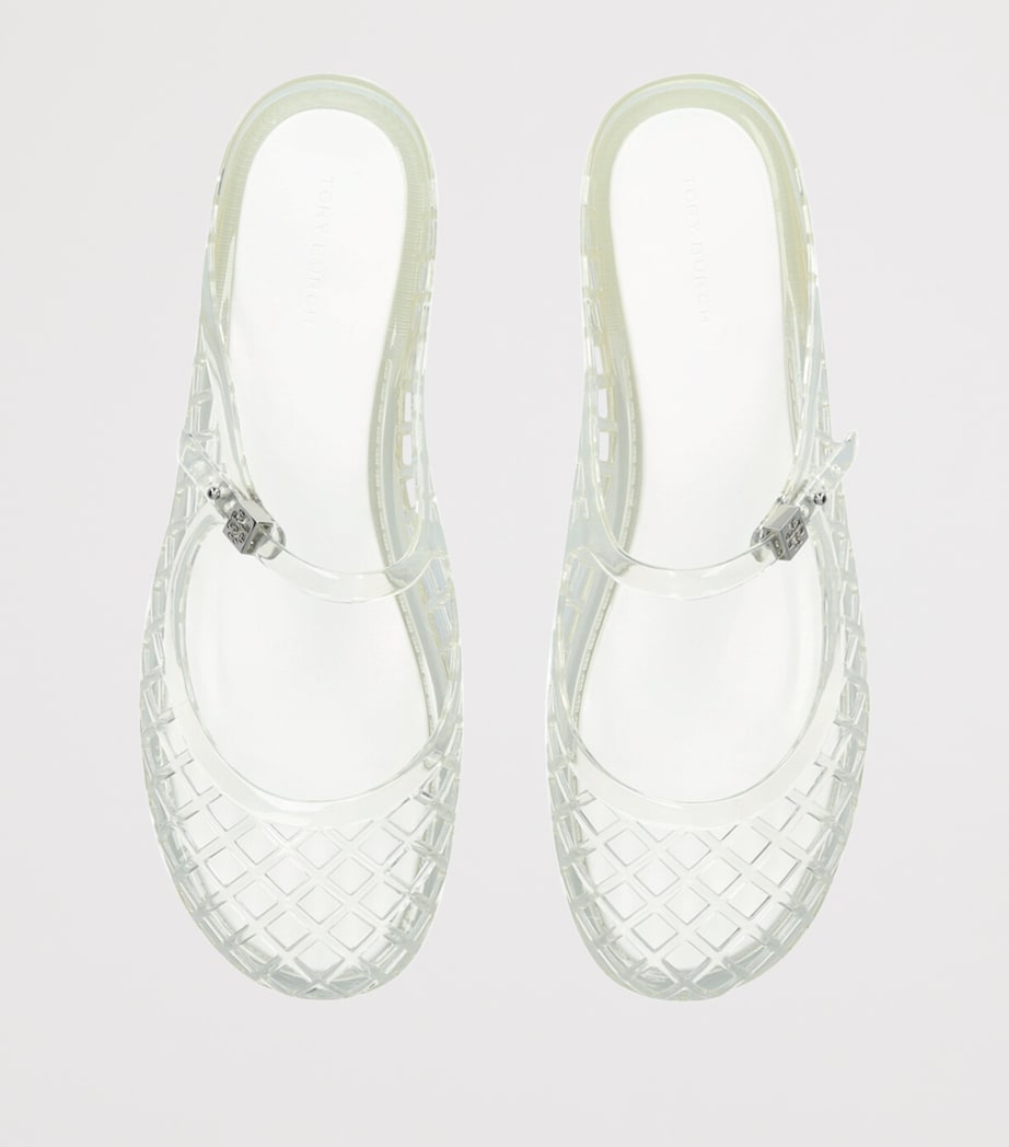 Tory Burch Jelly Mellow Mary Jane Sandals White Image 6