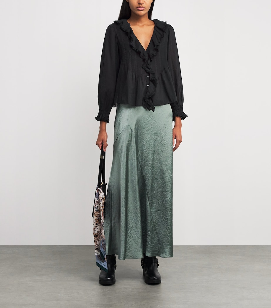 Ruffled Hardy Blouse BLACK Image 2