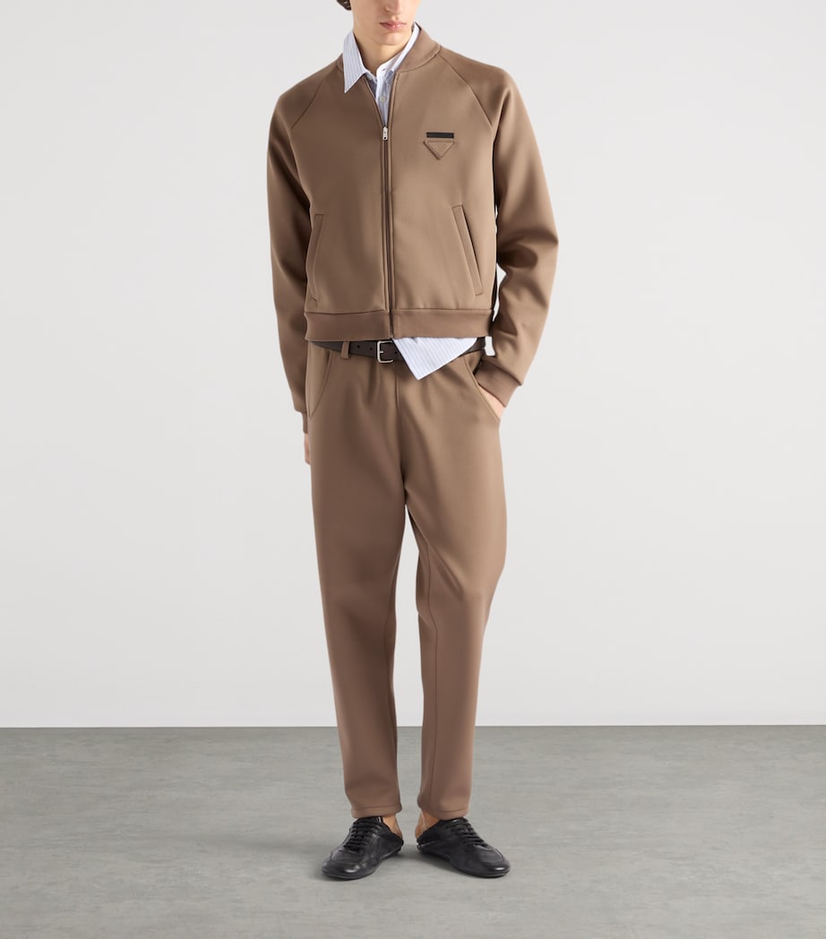 Jersey Zip-Up Sweatshirt F063M Image 2