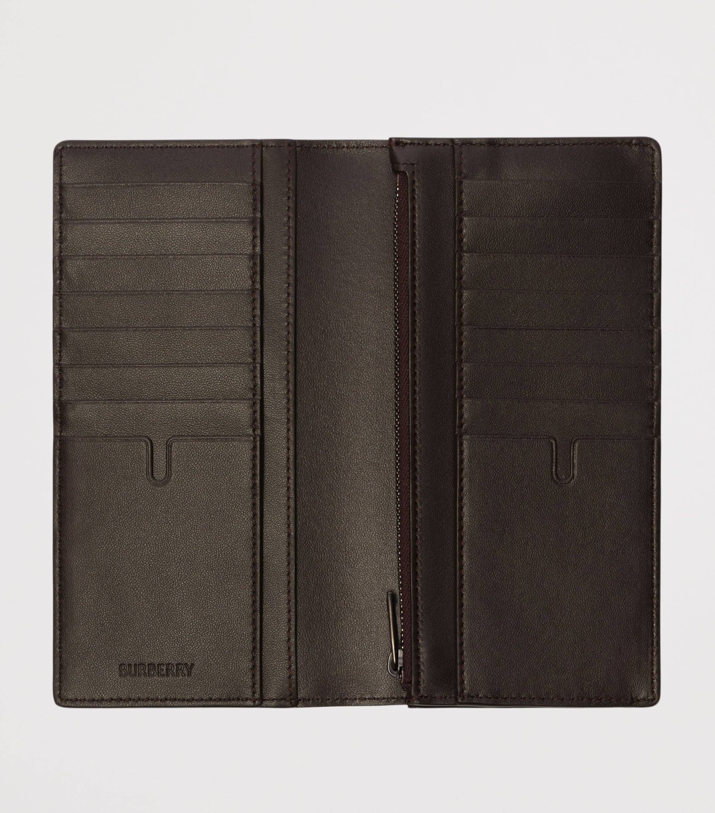Burberry City Check Continental Wallet Dark Brown Image 2