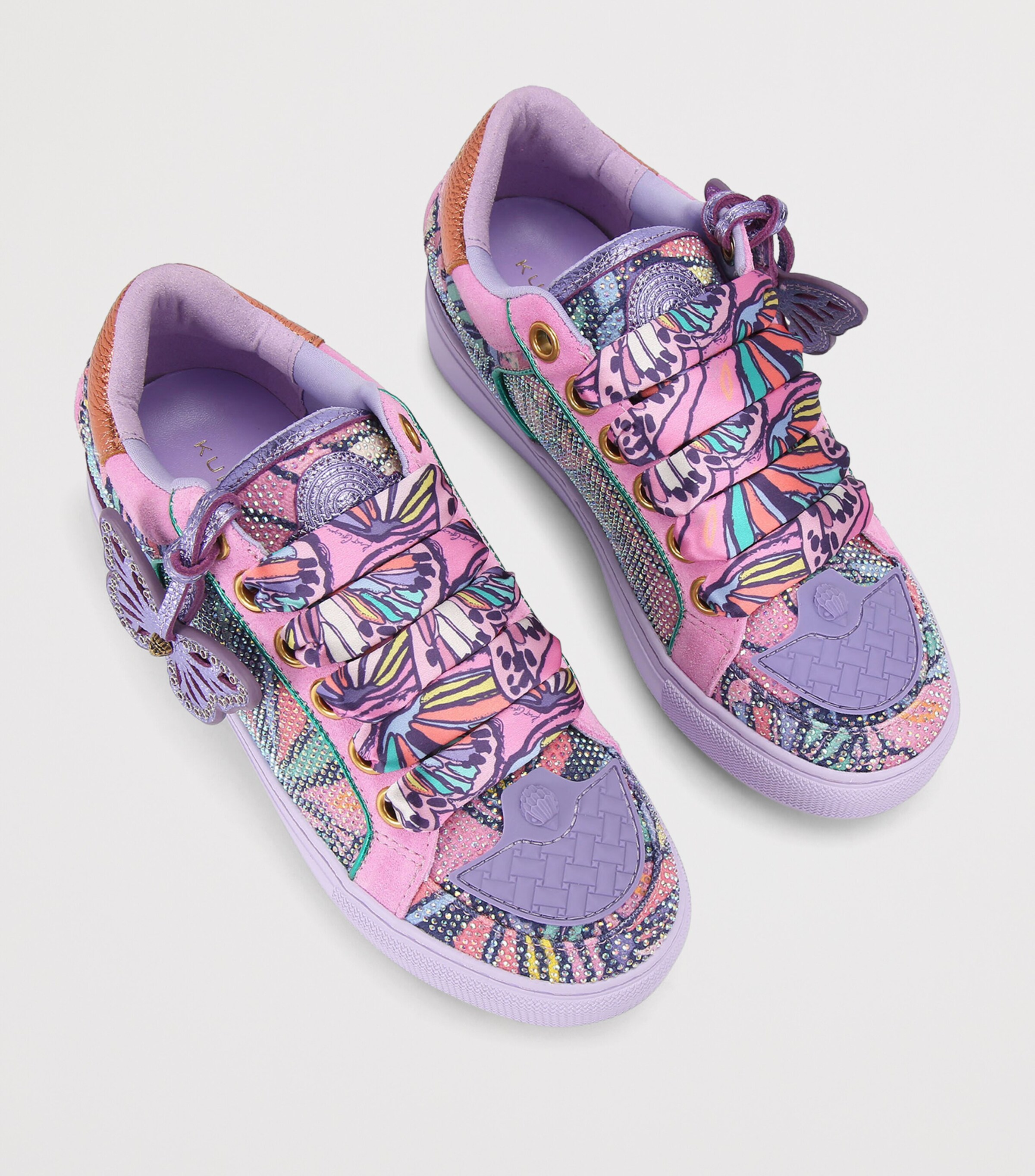 Kurt Geiger London Southbank Tag Sneakers Lilac Image 4