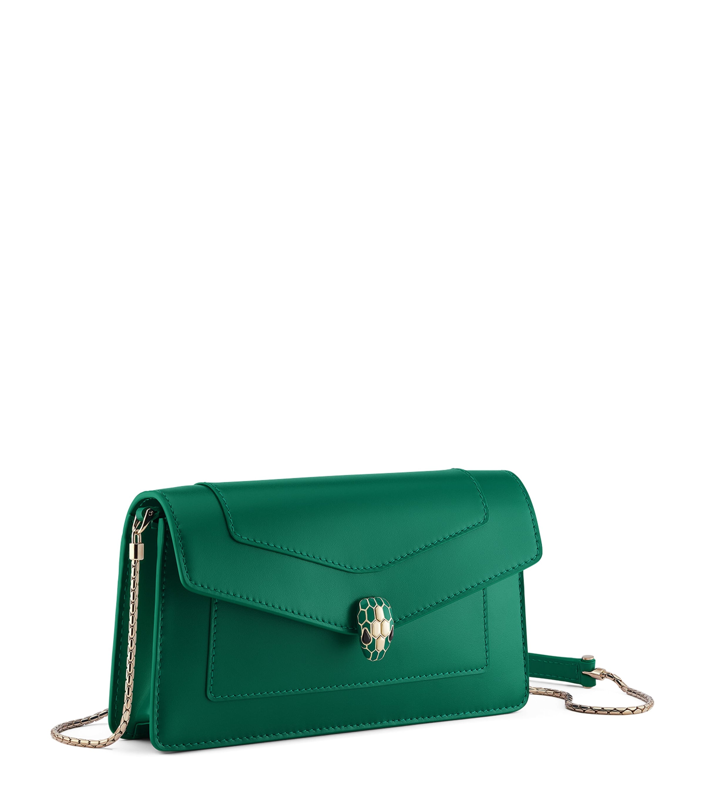 Serpenti Forever Chain Wallet GREEN LIGHT Image 1