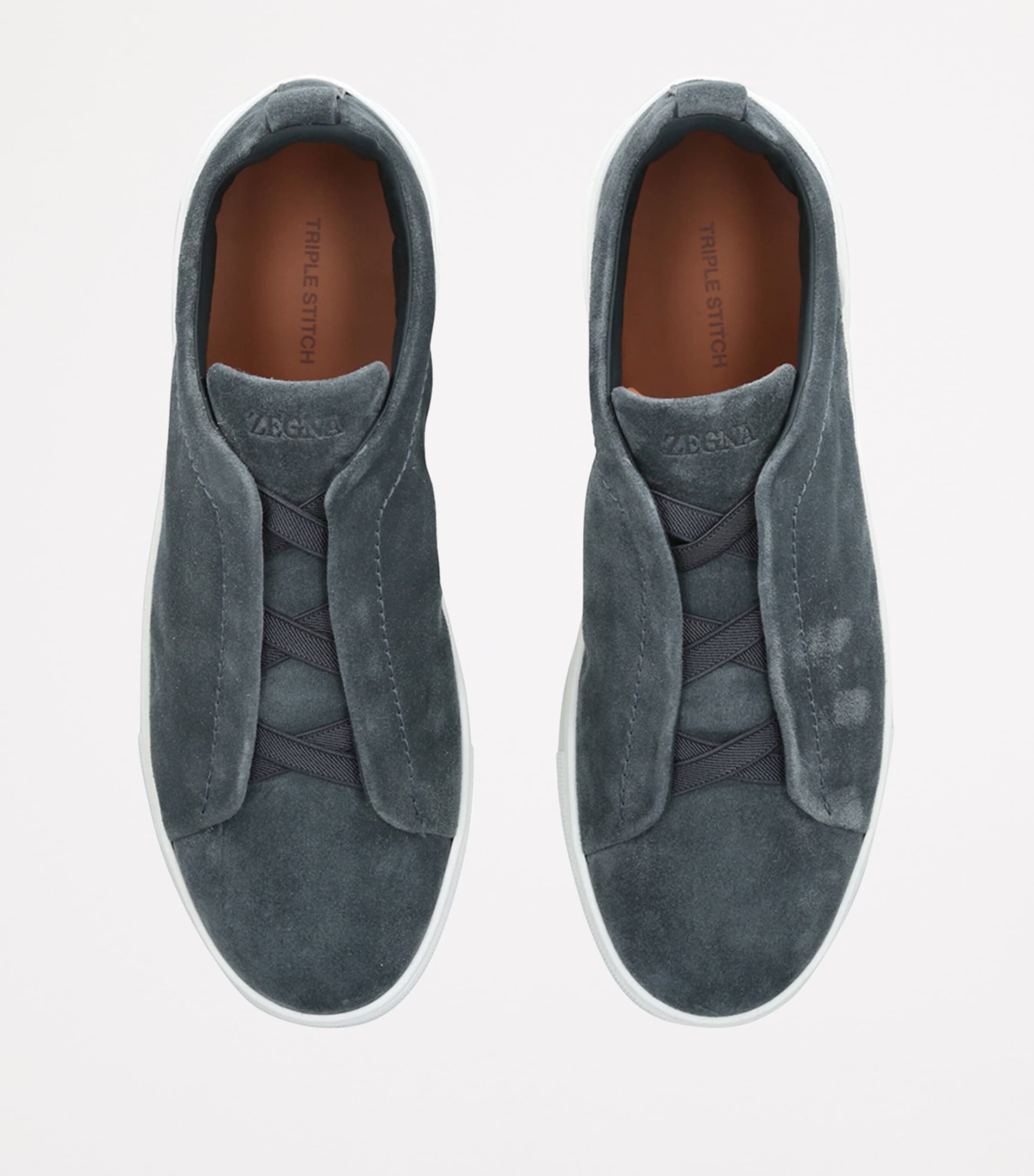 Suede Triple Stitch Sneakers DENIM Image 4