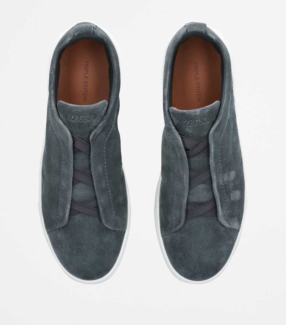 Suede Triple Stitch Sneakers DENIM Image 4