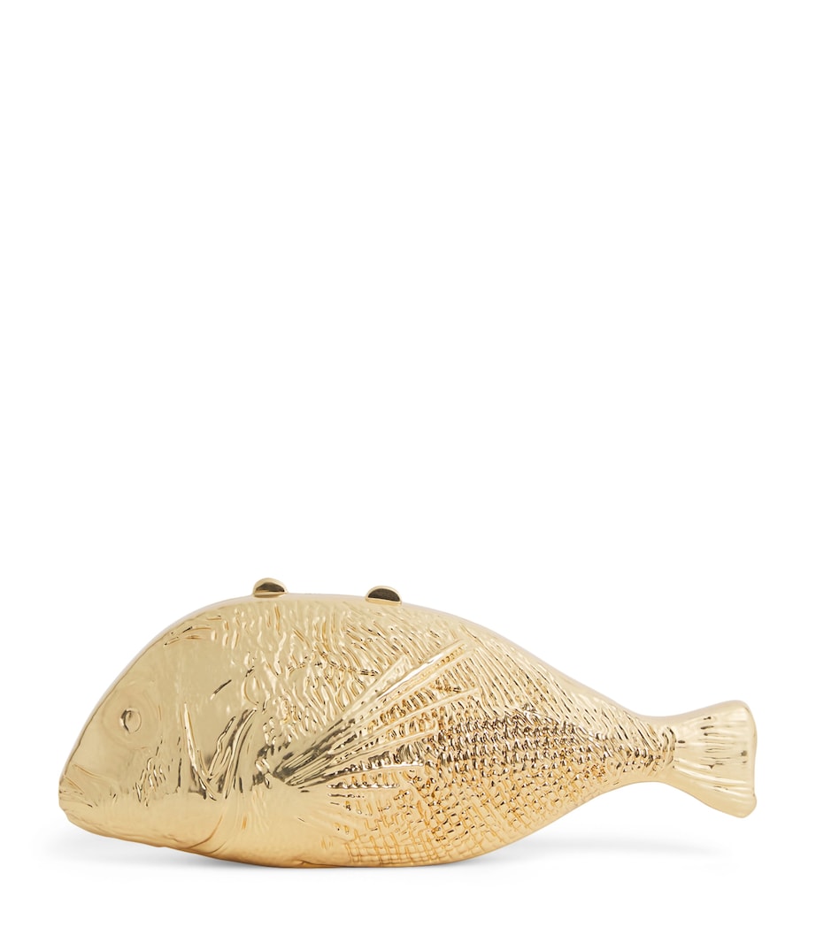 Simkhai Metal Splash Clutch Bag Gold Image 1