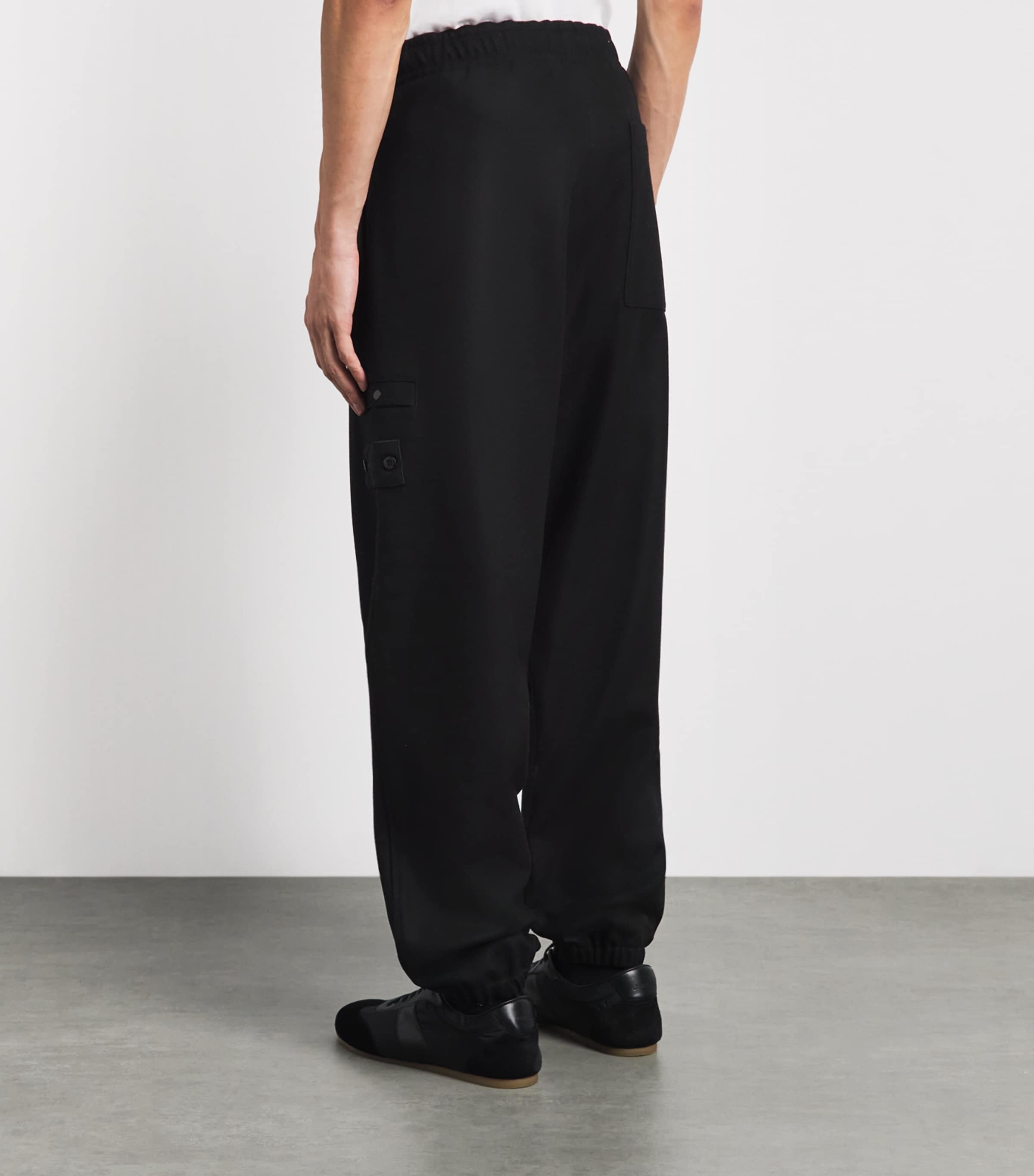 Stone Island Mens GHOST PIECE Wool-Blend Cuffed Trousers Image 5