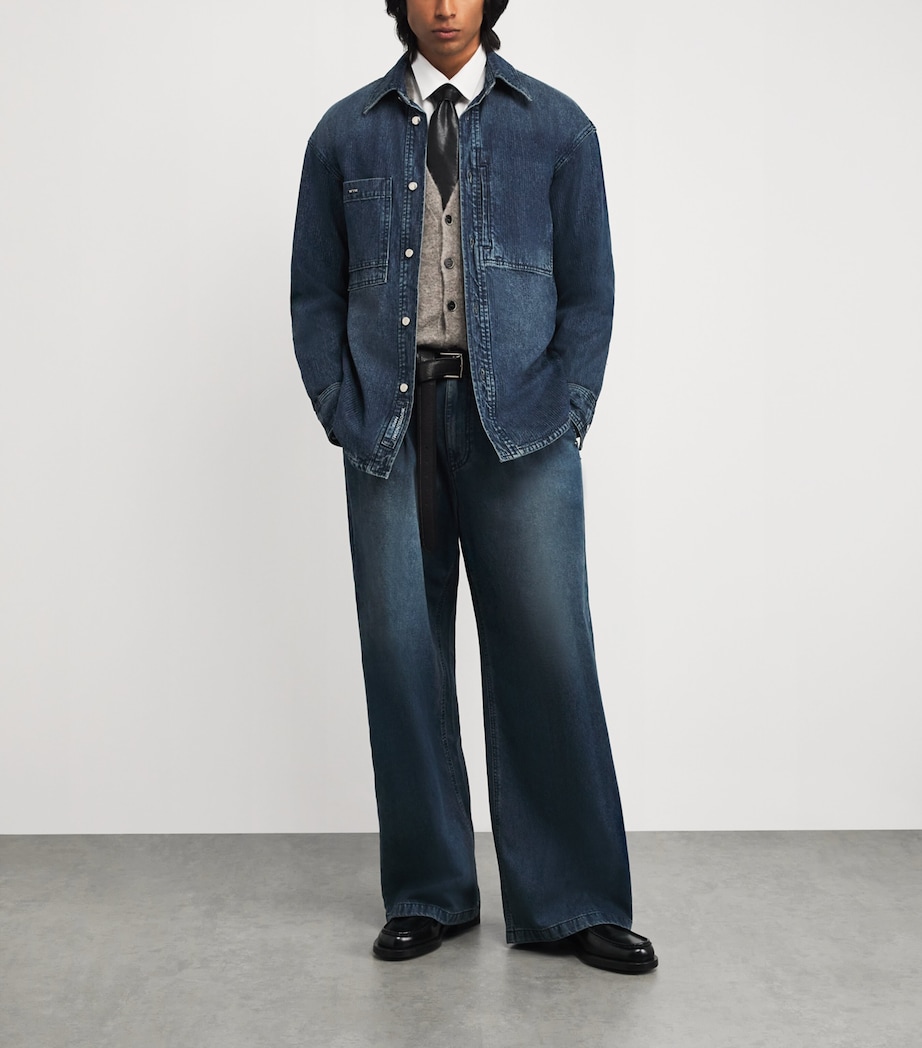 Denim Logo Shirt BLUE Image 2