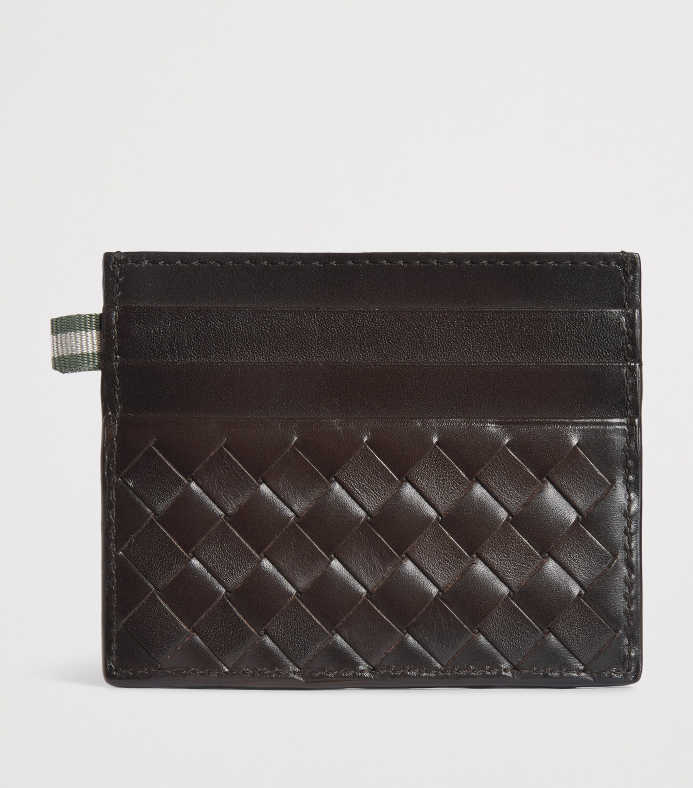 Officine Creative Leather Woven Boudin Card Holder Moro Image 2