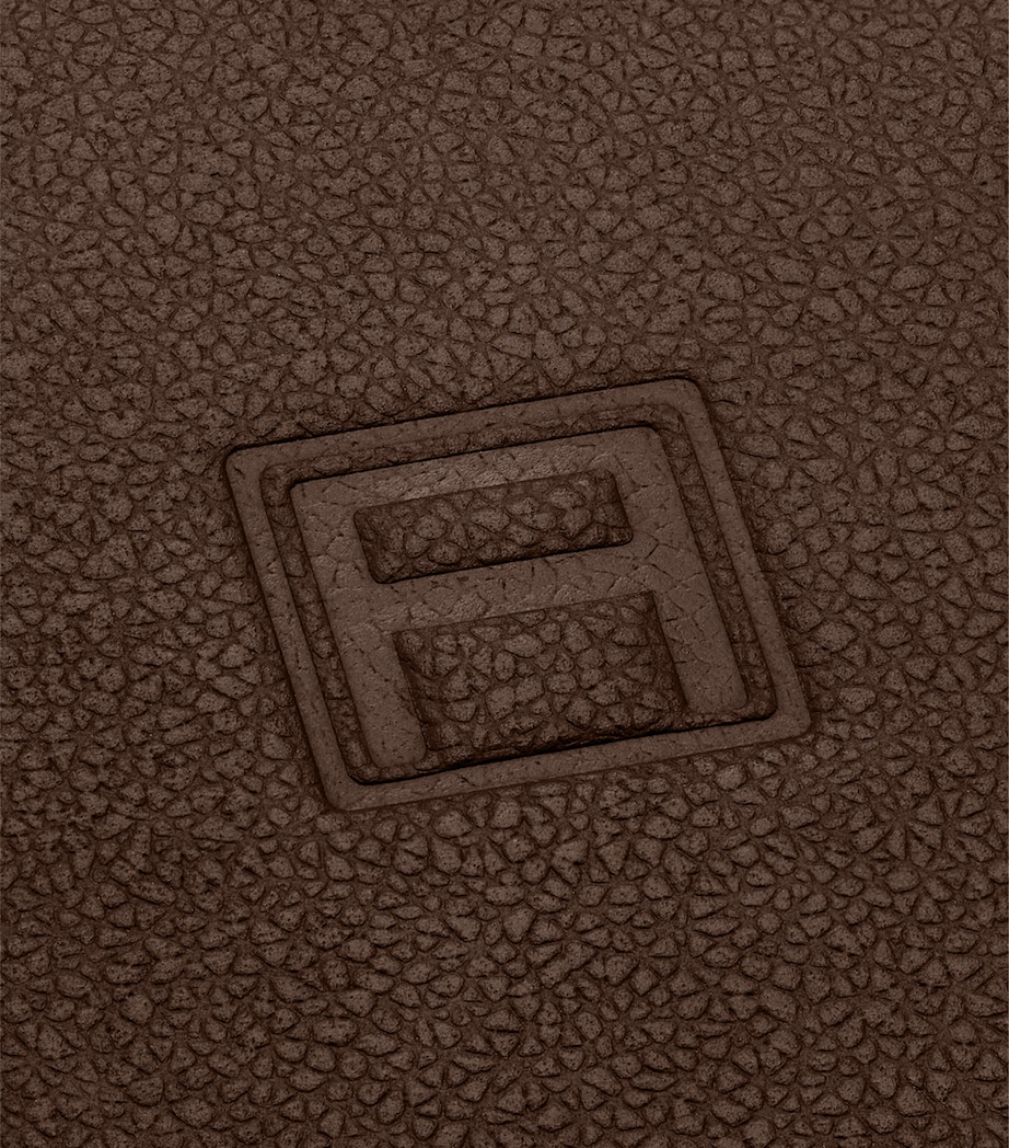 Leather Pebble Trinket Tray BROWN Image 2