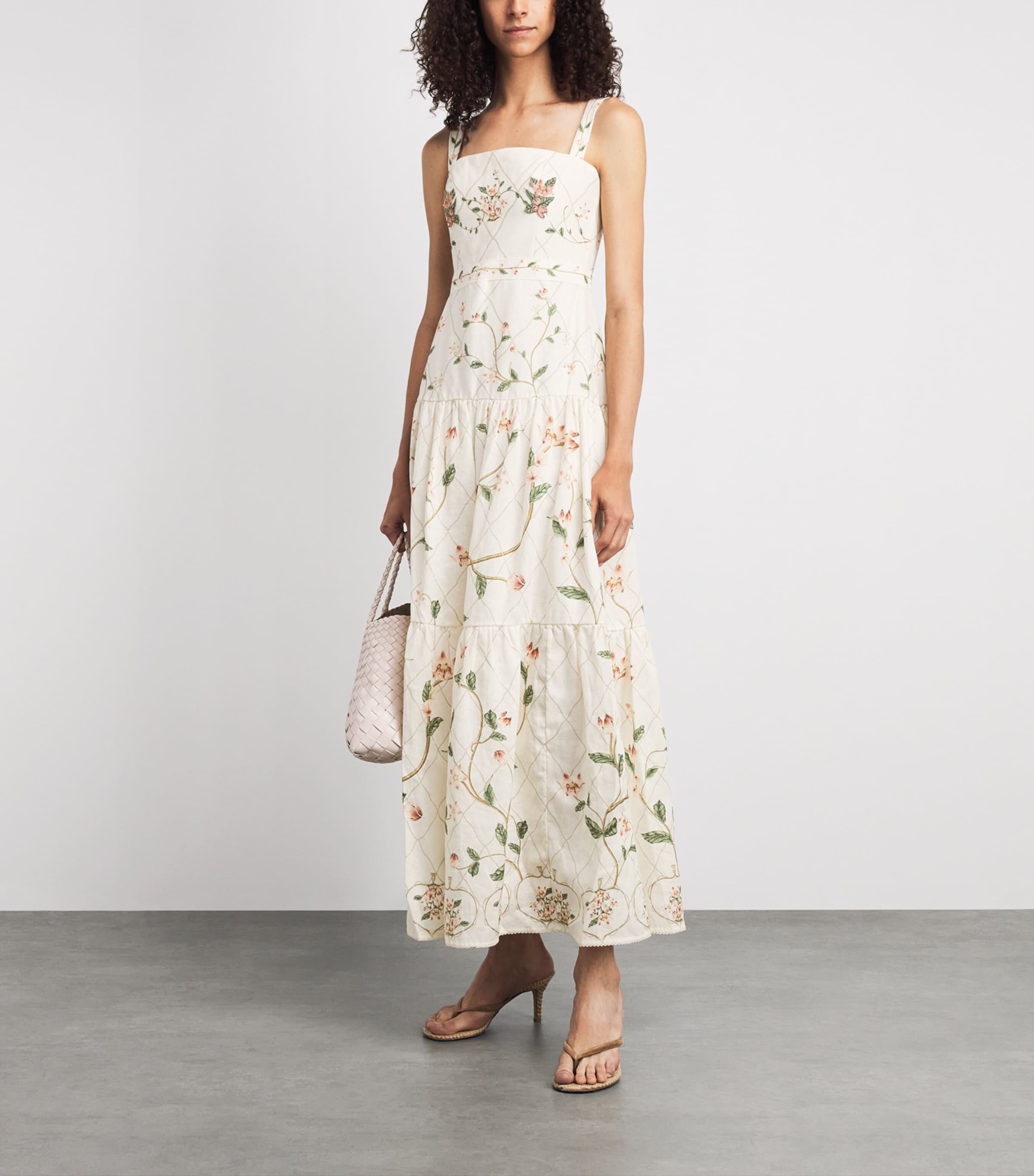 Agua By Agua Bendita Womens Cotton Lima Navegante Maxi Dress Image 2