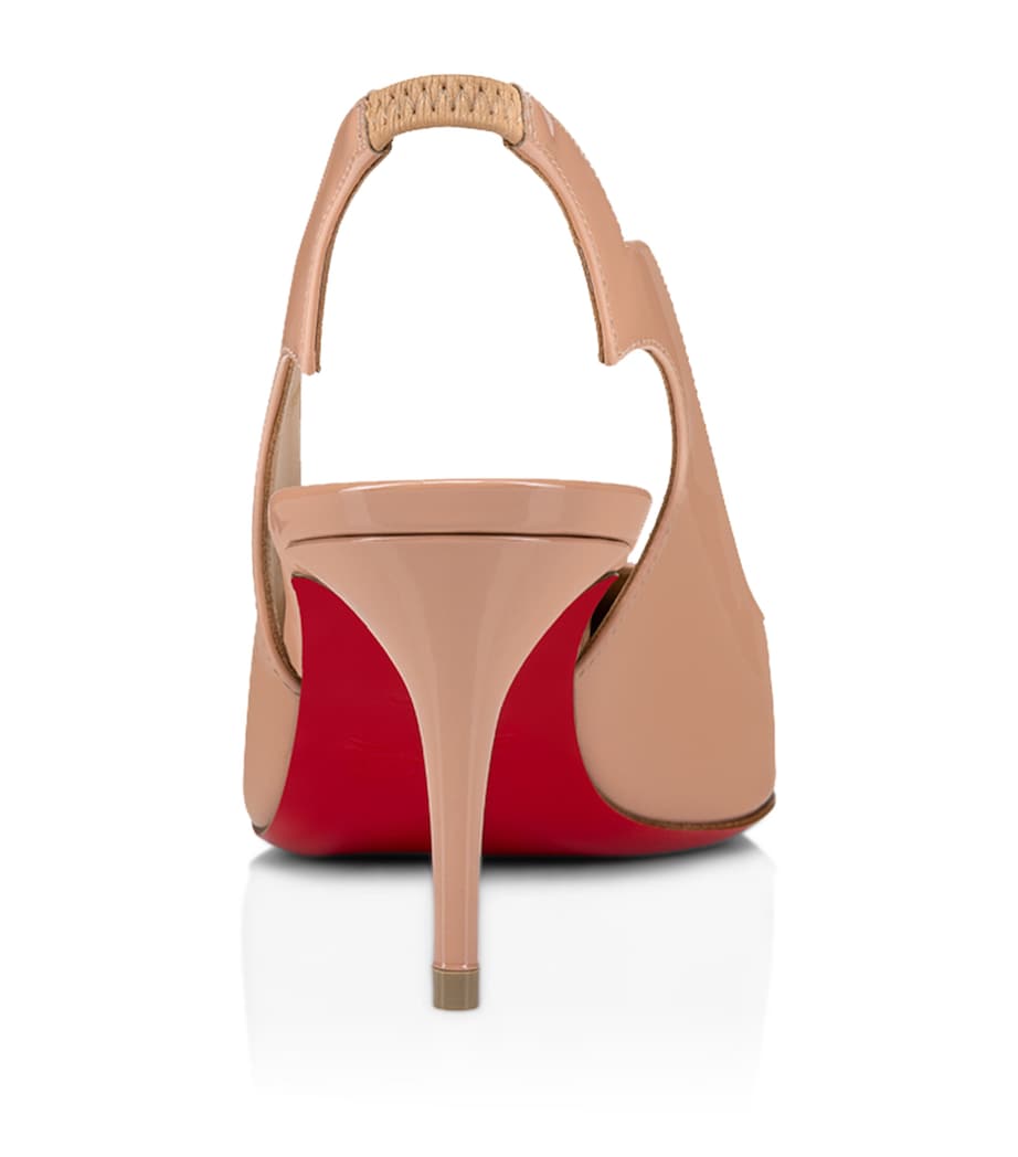 Hot Chick Patent Leather Slingback Pumps 70 N295 Image 3