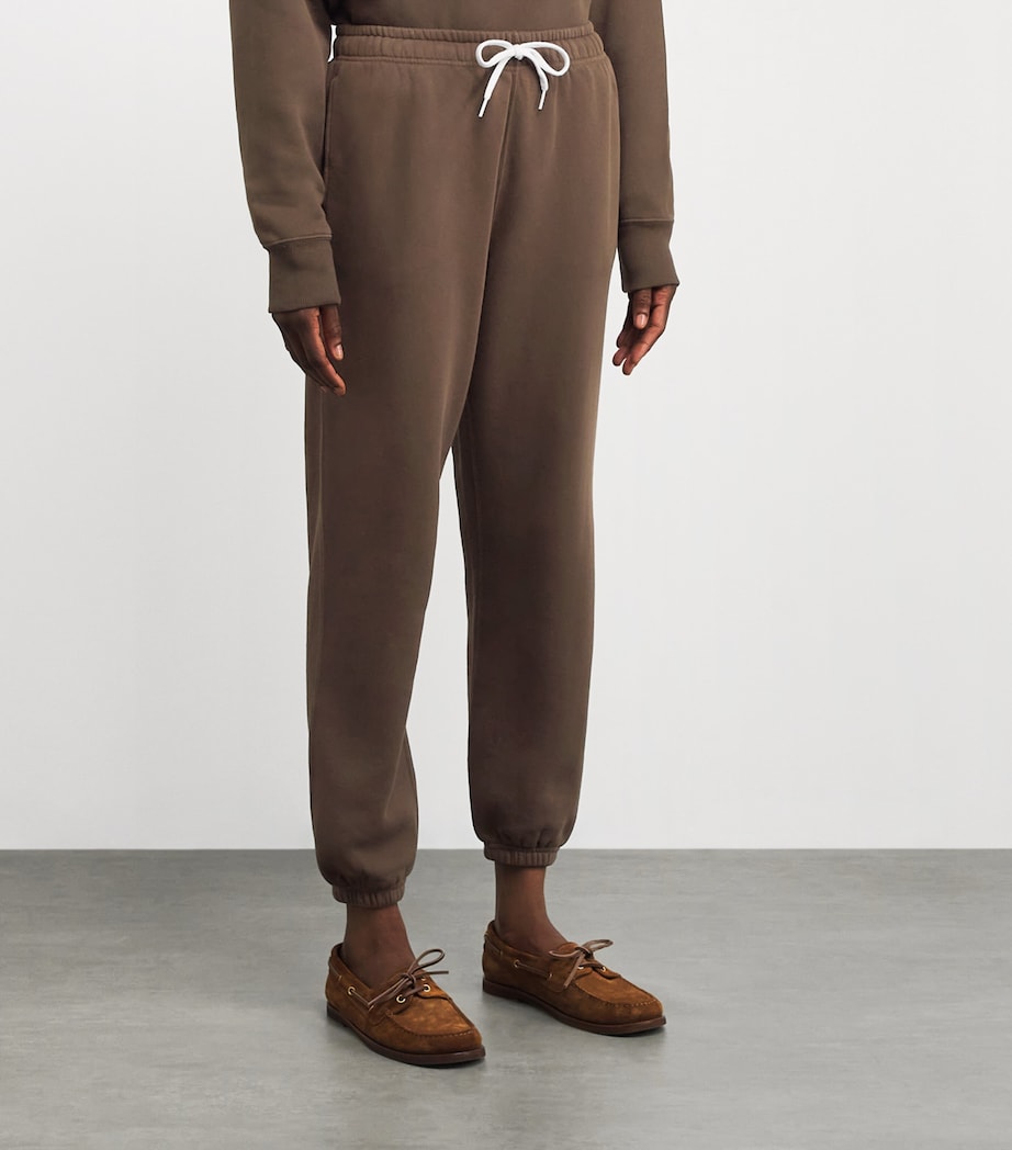 Cotton-Blend Cuffed Sweatpants YORK BROWN Image 3