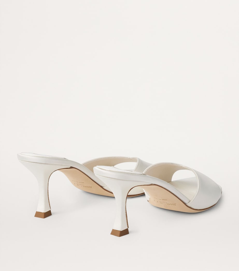 Skye 70 Satin Mules IVORY Image 3