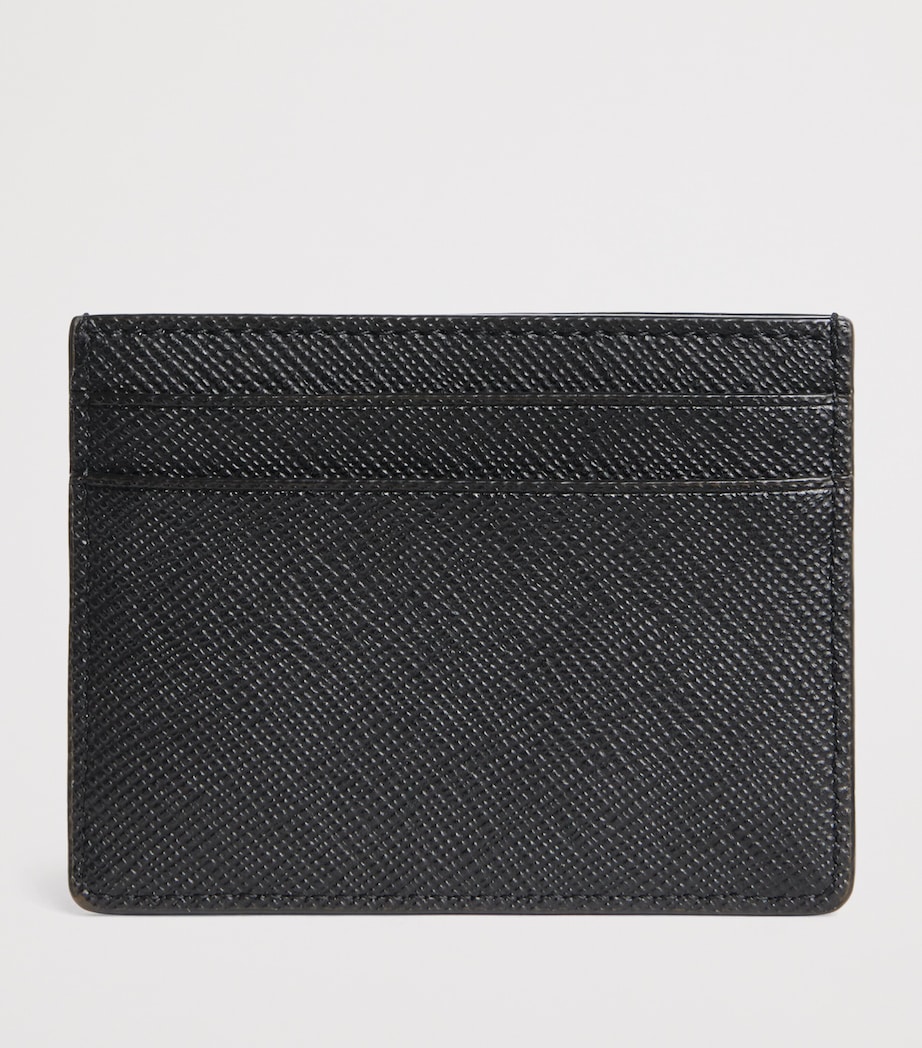 Sandro Paris Reconstituted Leather Card Holder Black Image 2