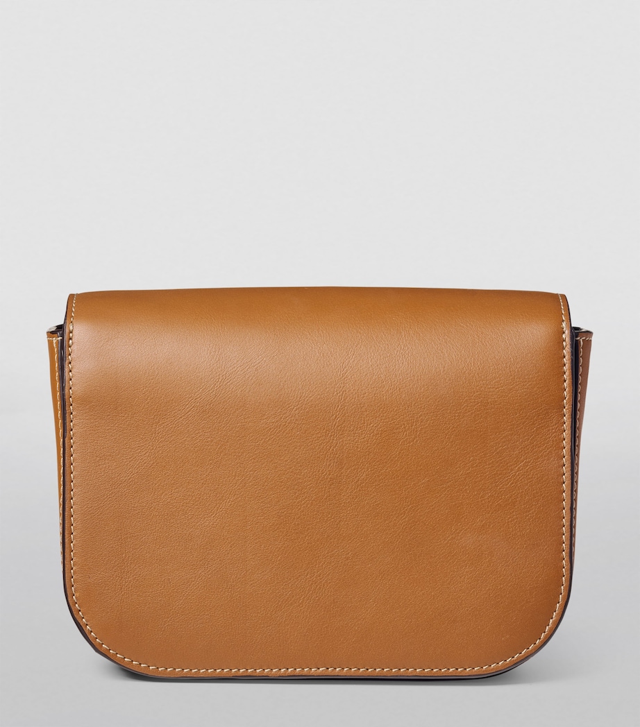 Leather Ella Cross-Body Bag TAN Image 4