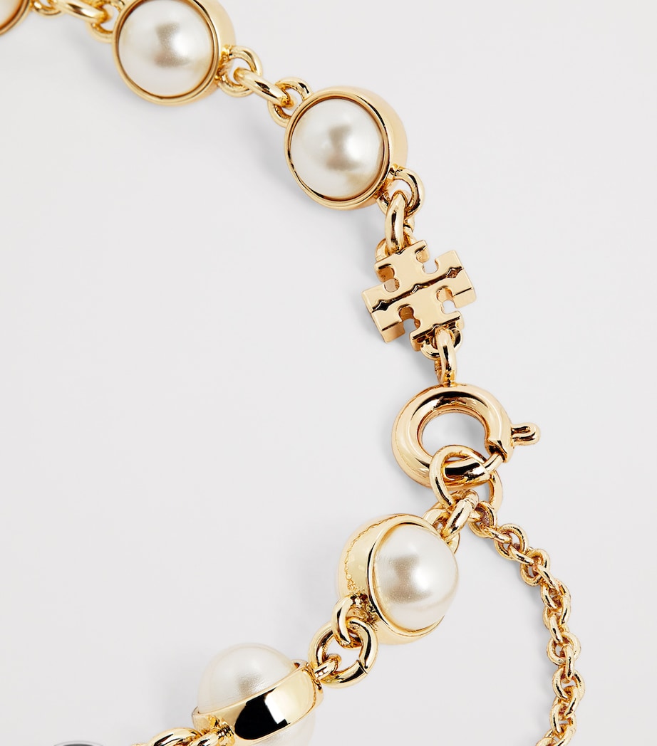 Pearl Chain Bracelet LIGHT BRASS / IVORY Image 4