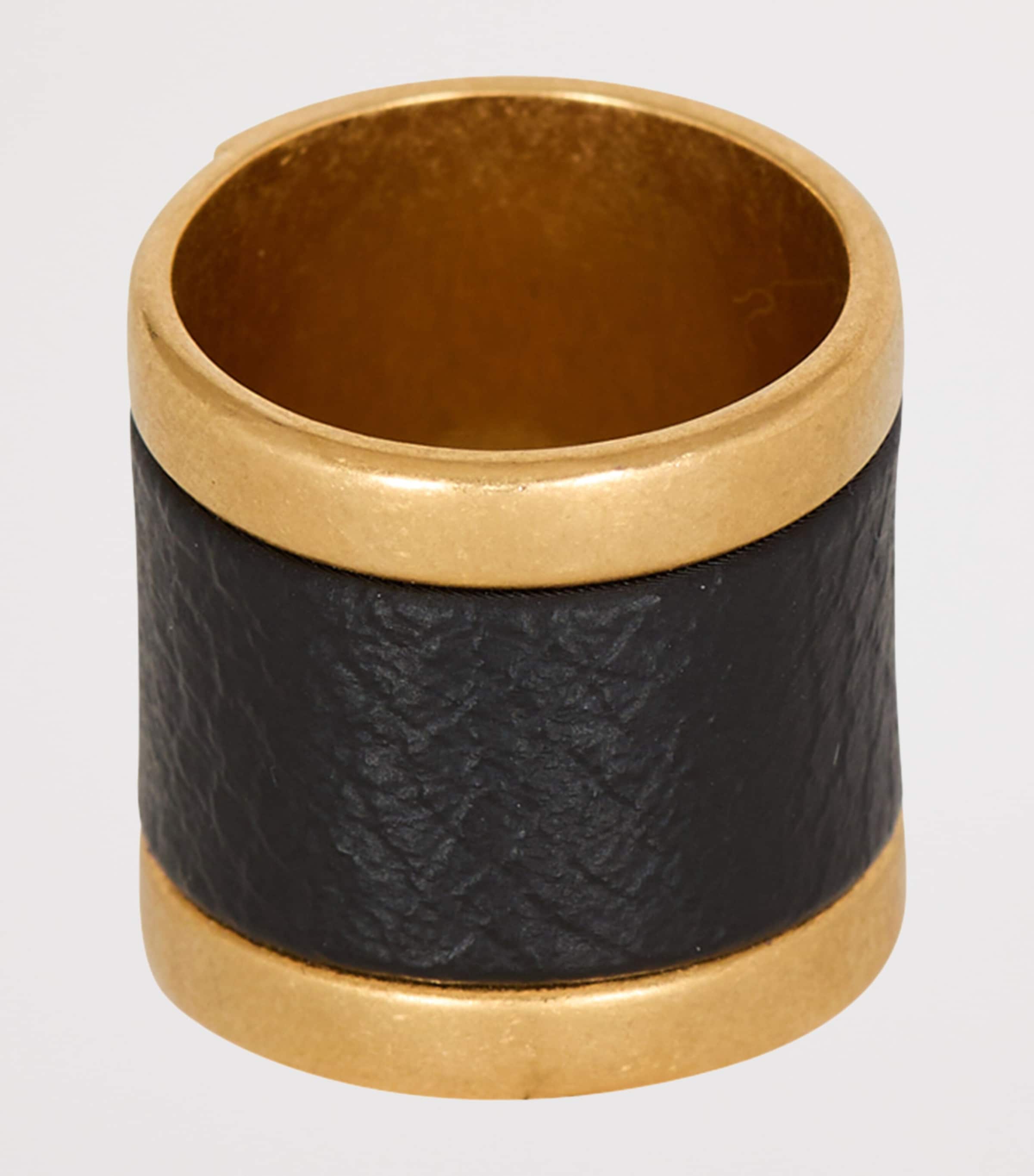 Balmain Gold-Tone Anthem Ring Oro/noir Image 4