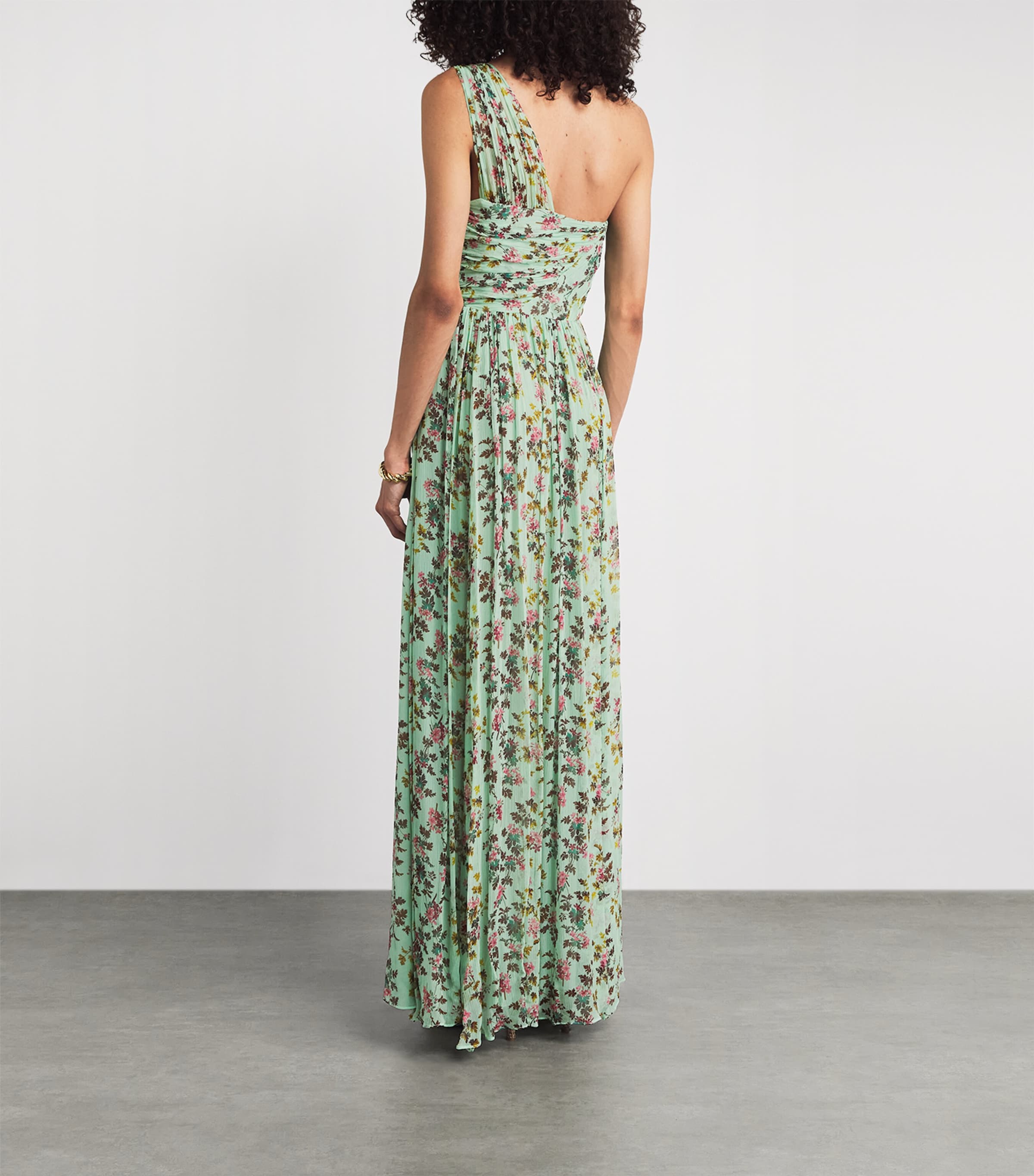 Ulla Johnson Womens Silk One-Shoulder Aureline Gown Opaline Image 4