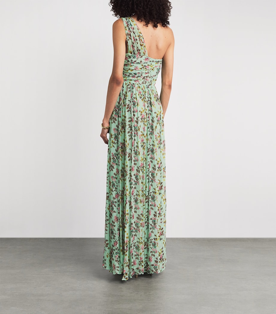 Ulla Johnson Womens Silk One-Shoulder Aureline Gown Opaline Image 4