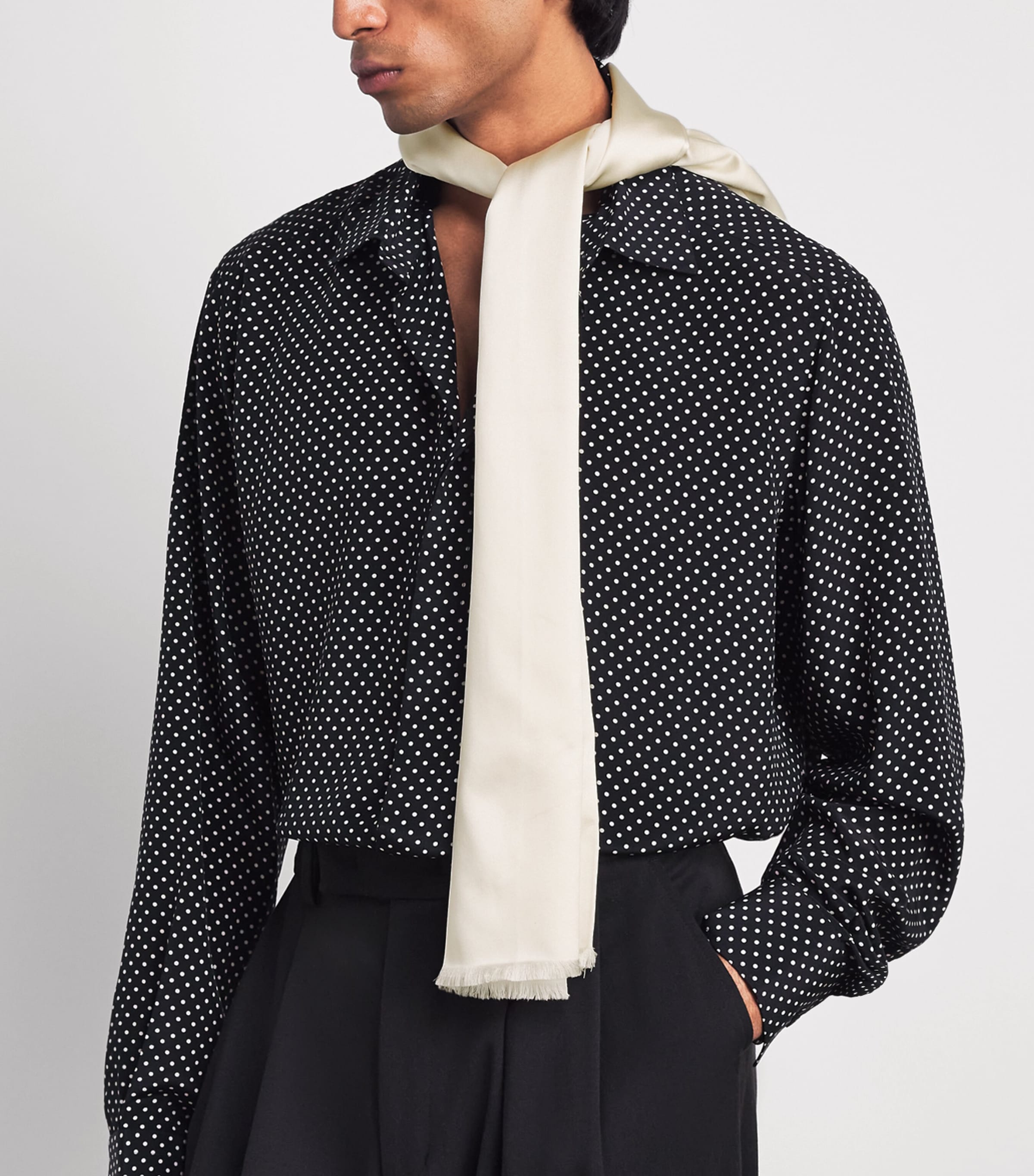 TOM FORD Silk Tuxedo Scarf Wab Image 2