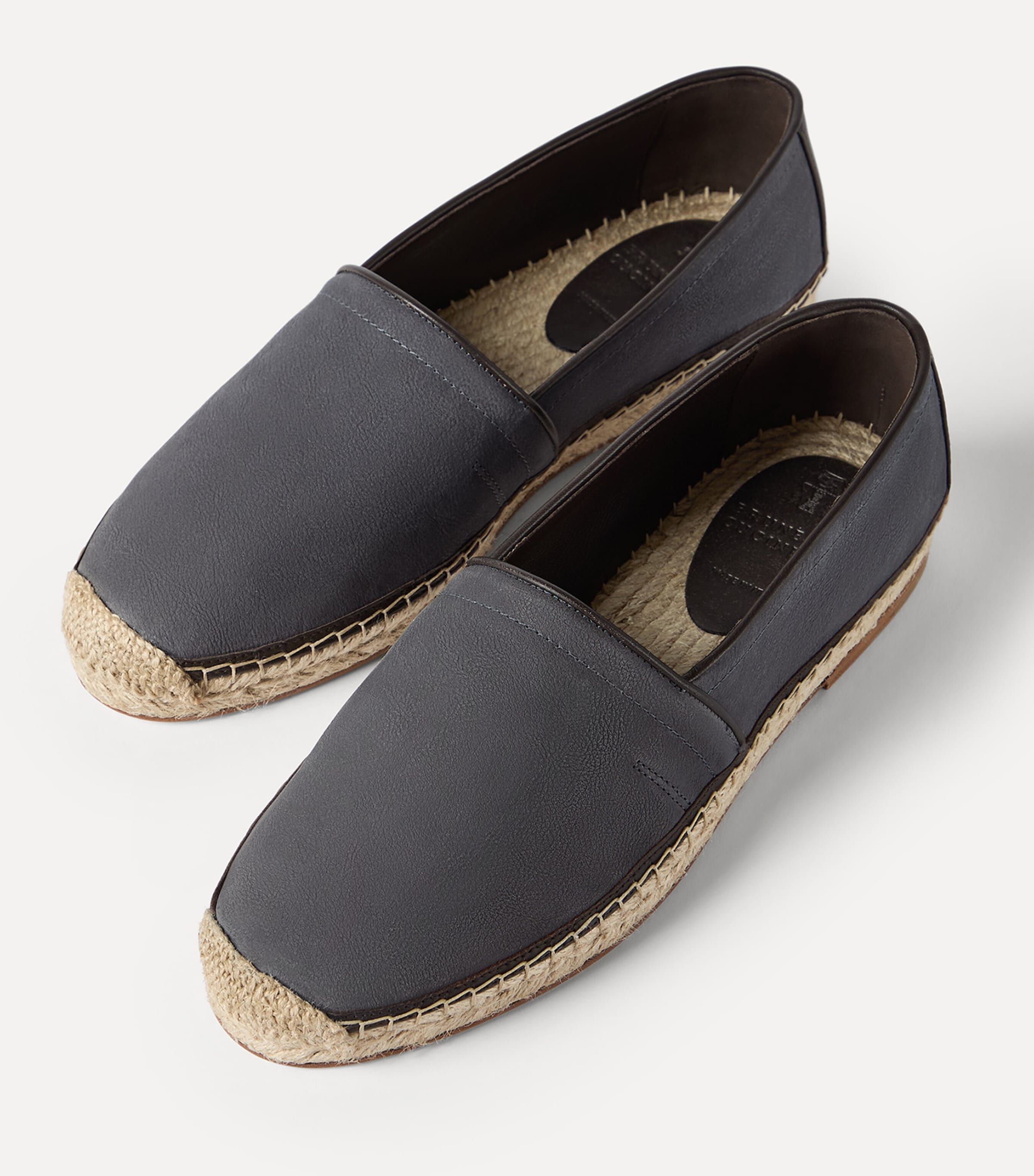 Brunello Cucinelli Grained Calfskin Espadrilles Image 6