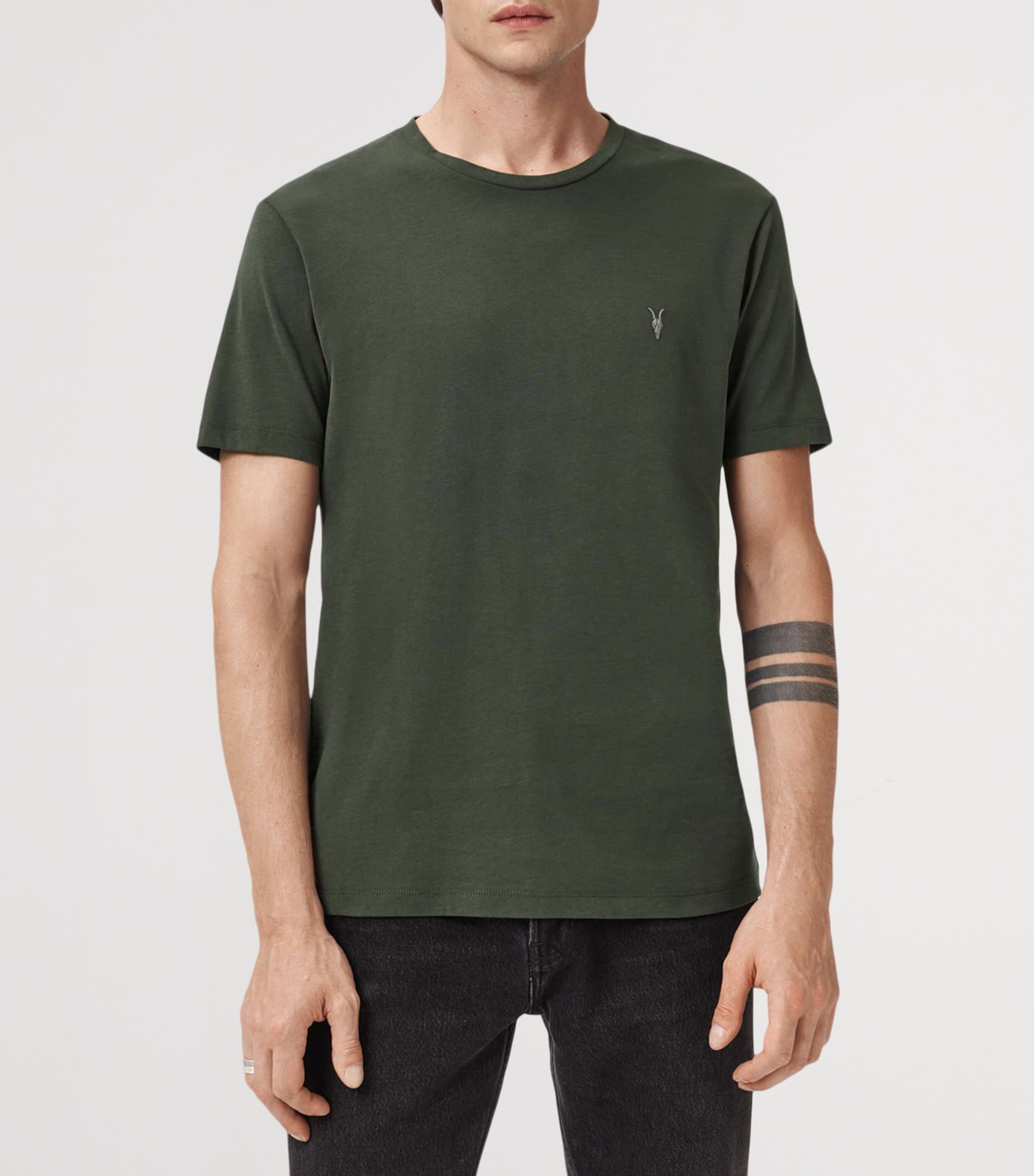 Cotton Brace T-Shirt DUFFEL GREEN Image 6
