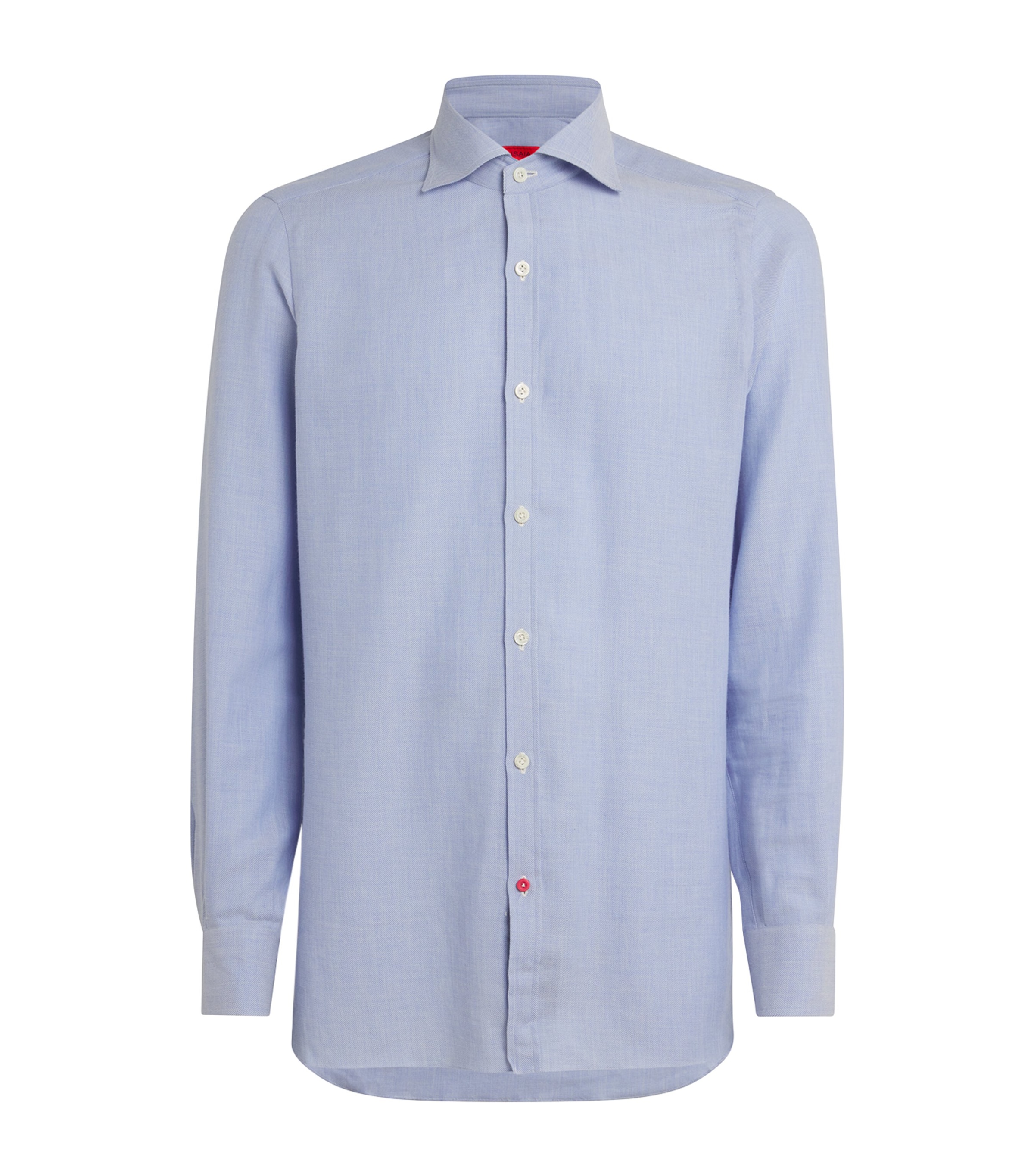 Isaia Check Mix Sport Shirt In Blue