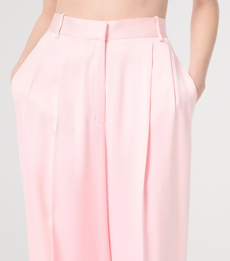 TOM FORD Womens Satin Tailored Trousers Pca Image 4