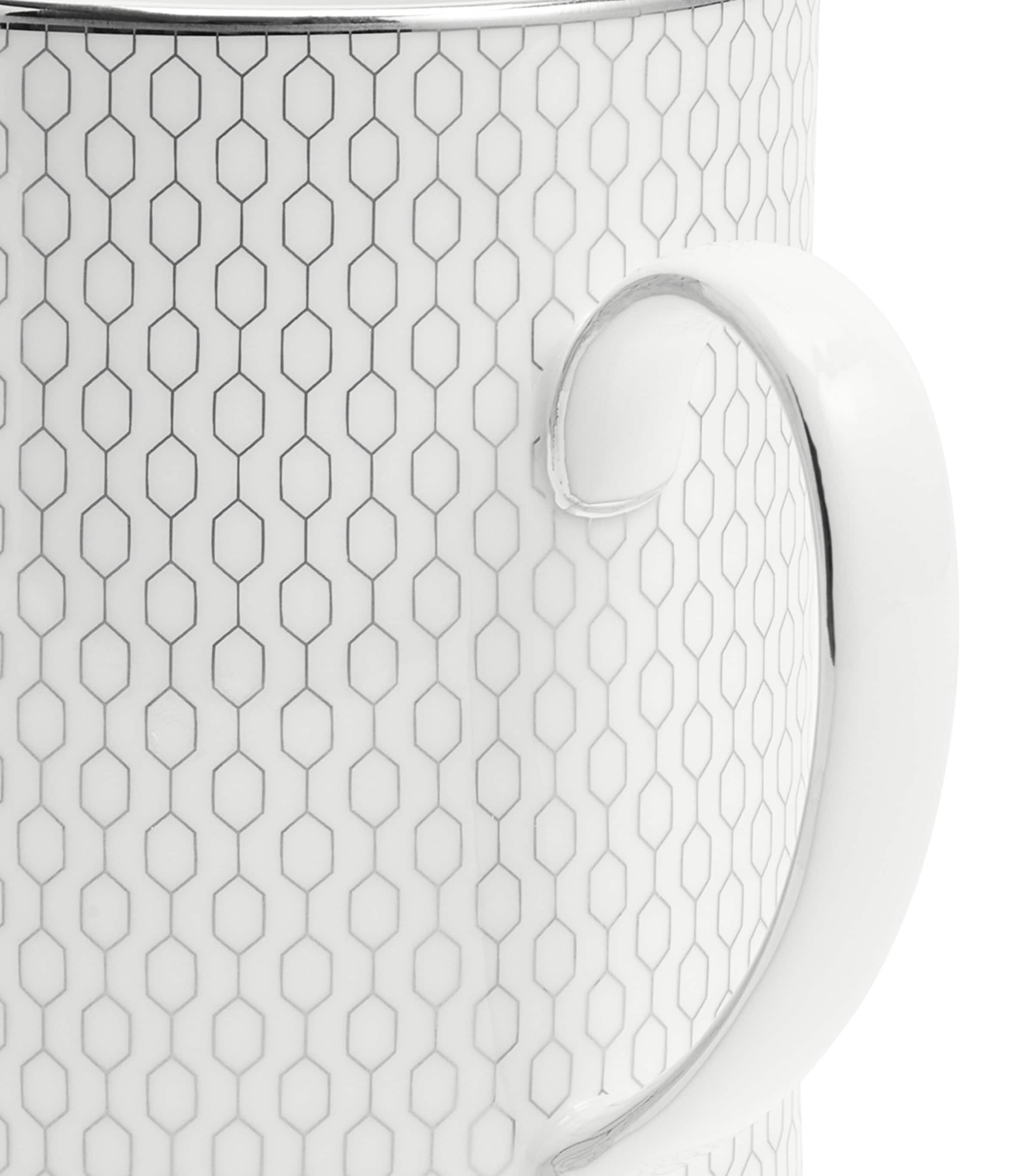 Set of 16 Gio Platinum Dinnerware Pieces WHITE Image 3