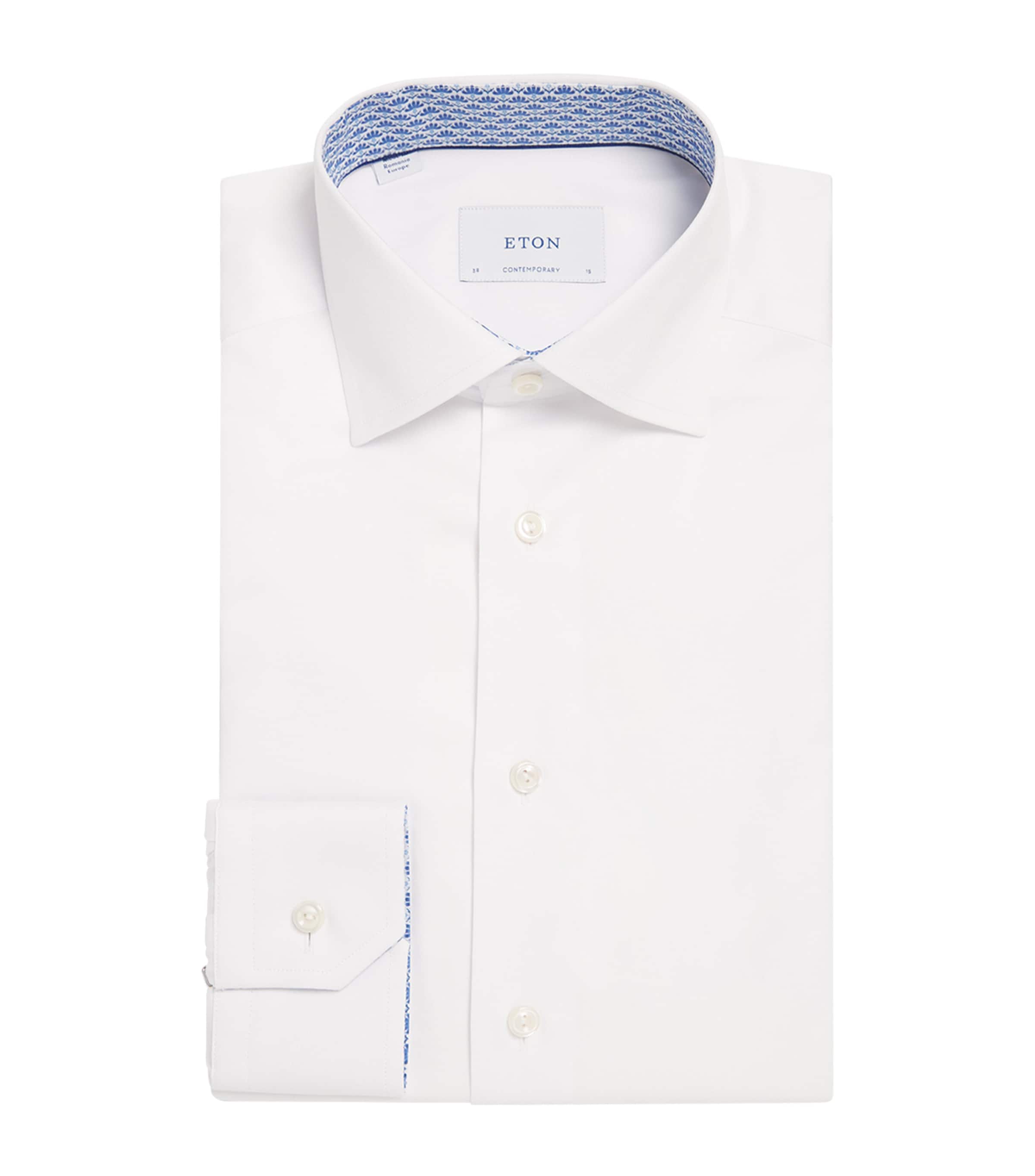 Cotton Twill Contemporary Fit Shirt 0WHITE Image 1