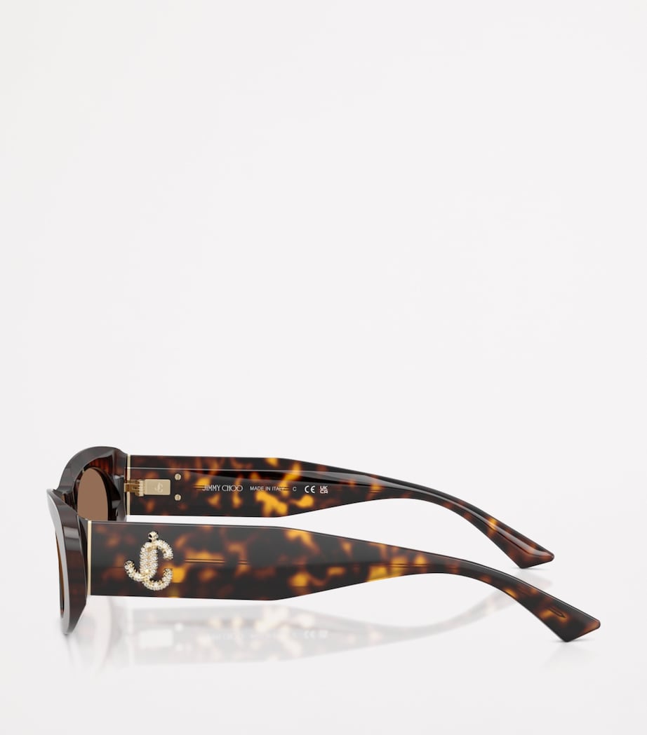 Jimmy Choo Havana Oval Logo Sunglasses Image 3