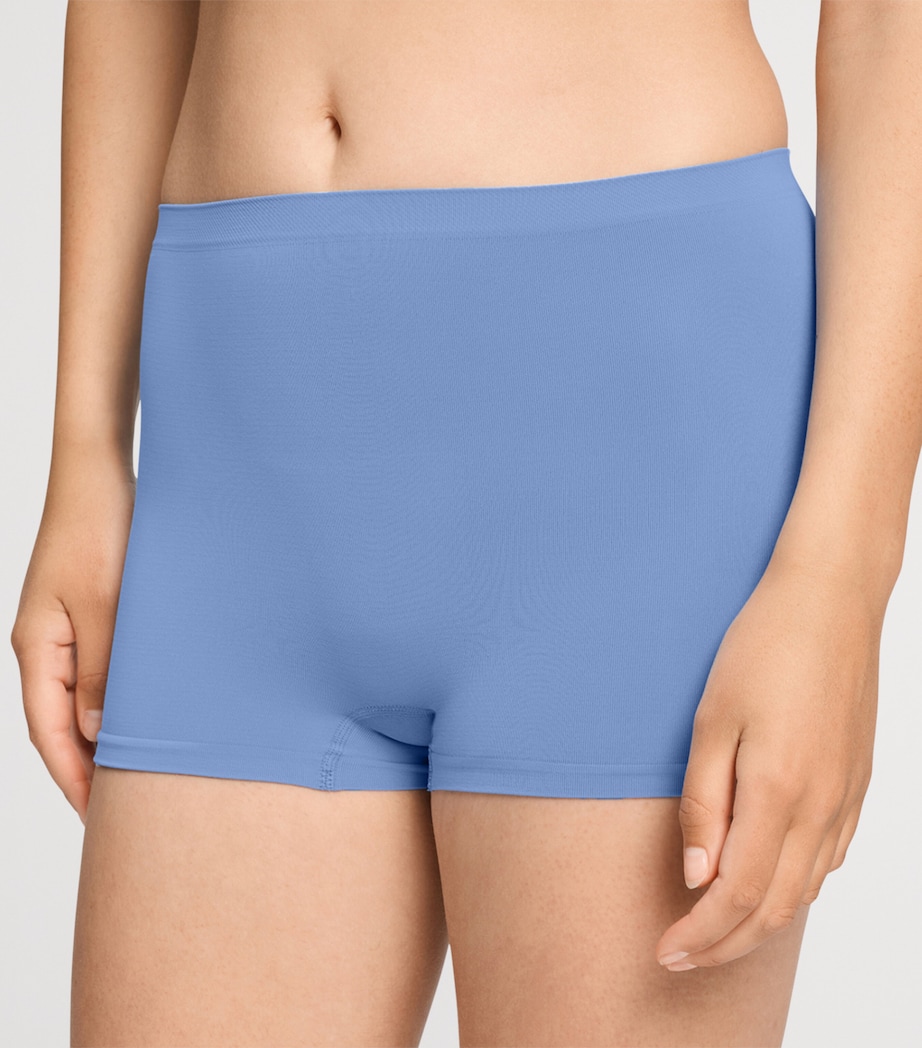 Hanro Womens Touch Feeling Boy Shorts Bluebird Image 4