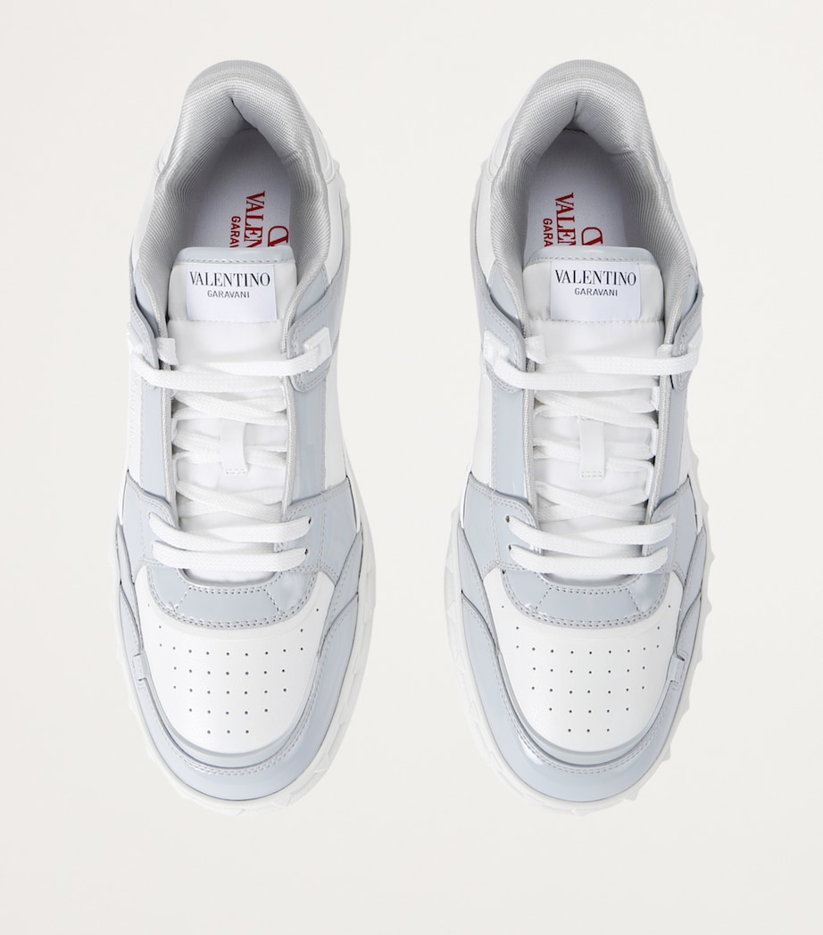 Valentino Garavani Leather Freedots Low-Top Sneakers White/oth Image 4