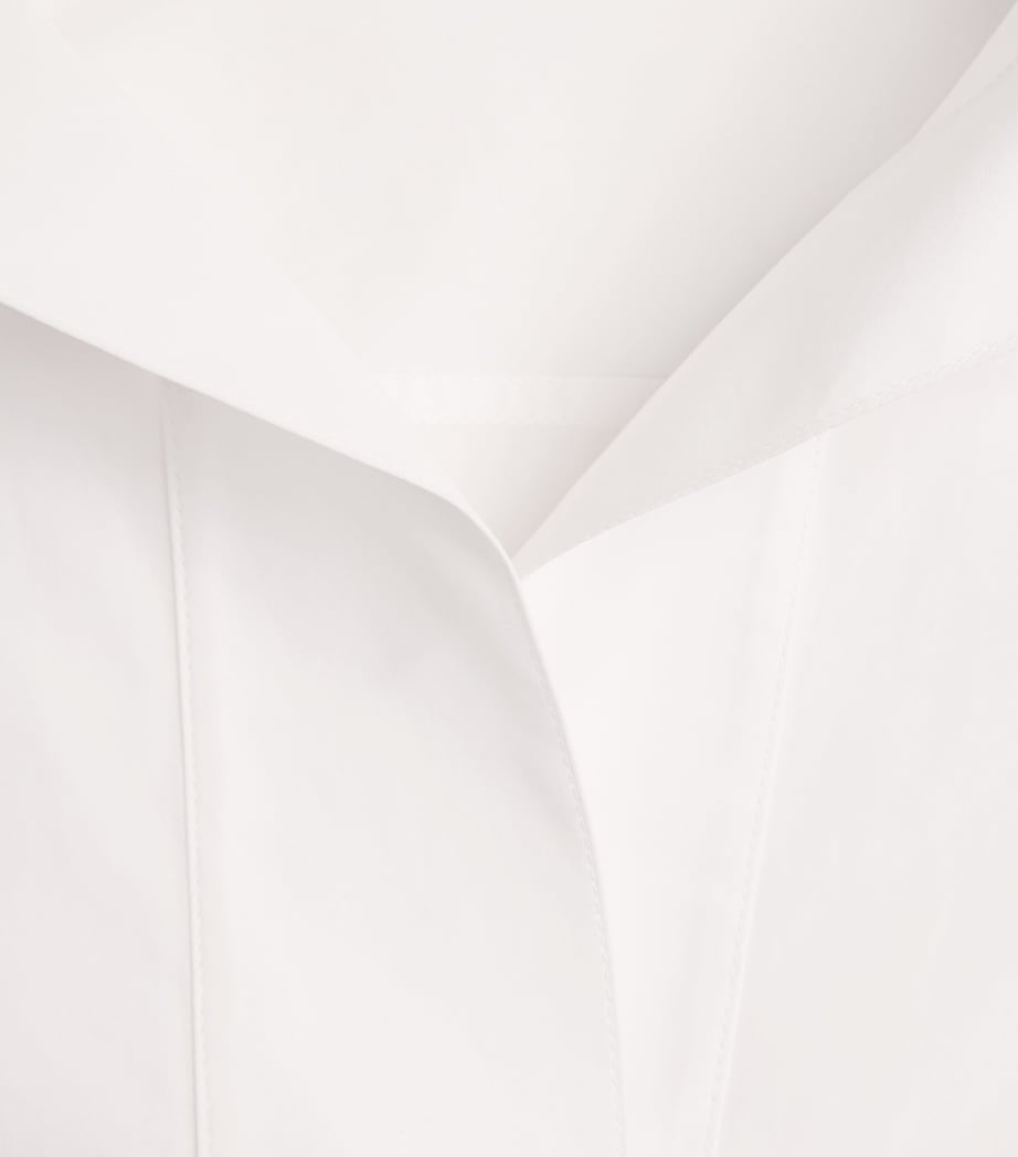 Lafayette 148 Womens Organic Cotton Swing Shirt White White Image 6