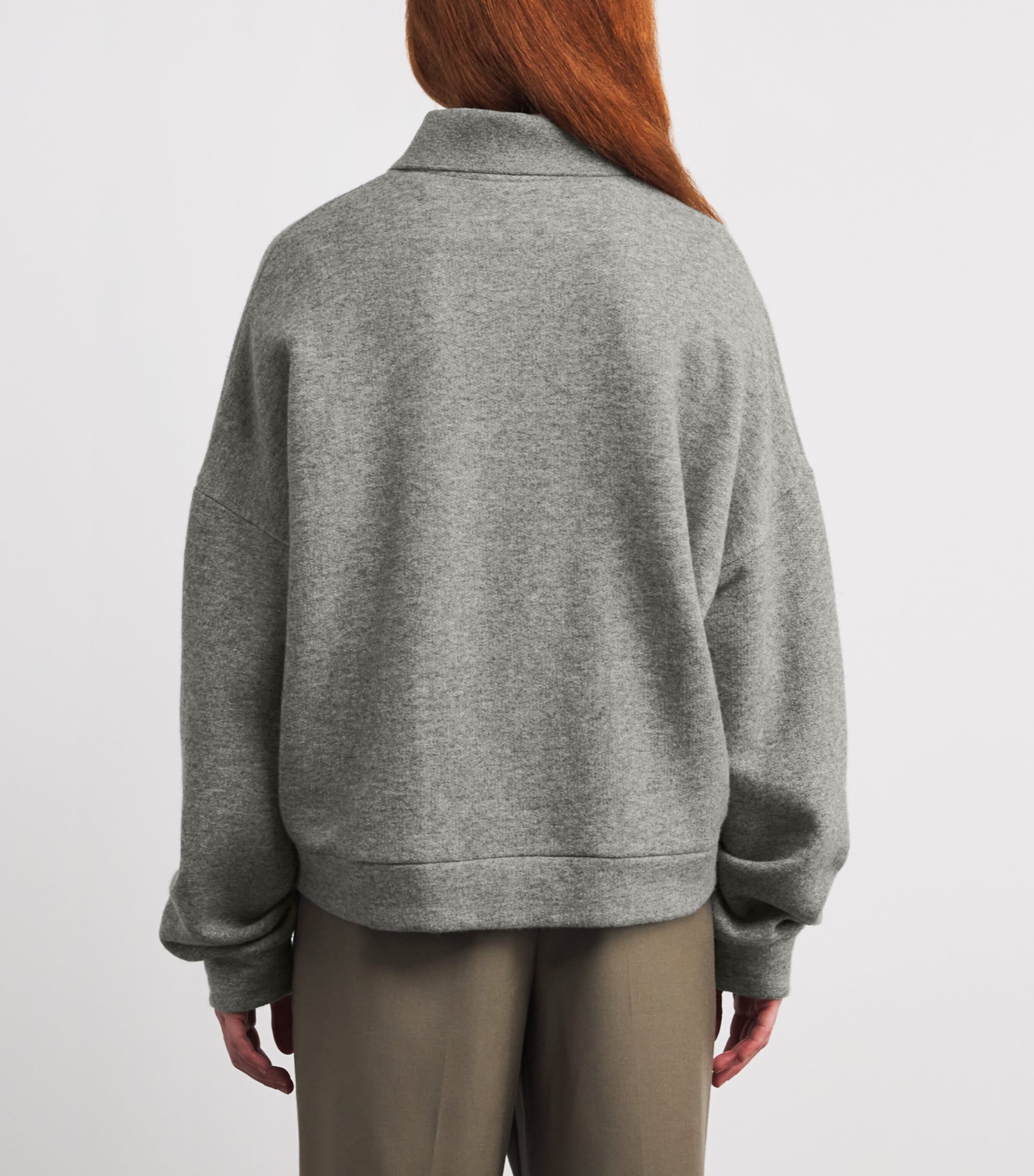 Corzas Cashmere-Cotton Sweatshirt GREY MELANGE Image 4