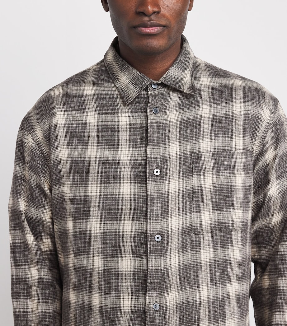 Cotton Check Shirt GRPL Image 6