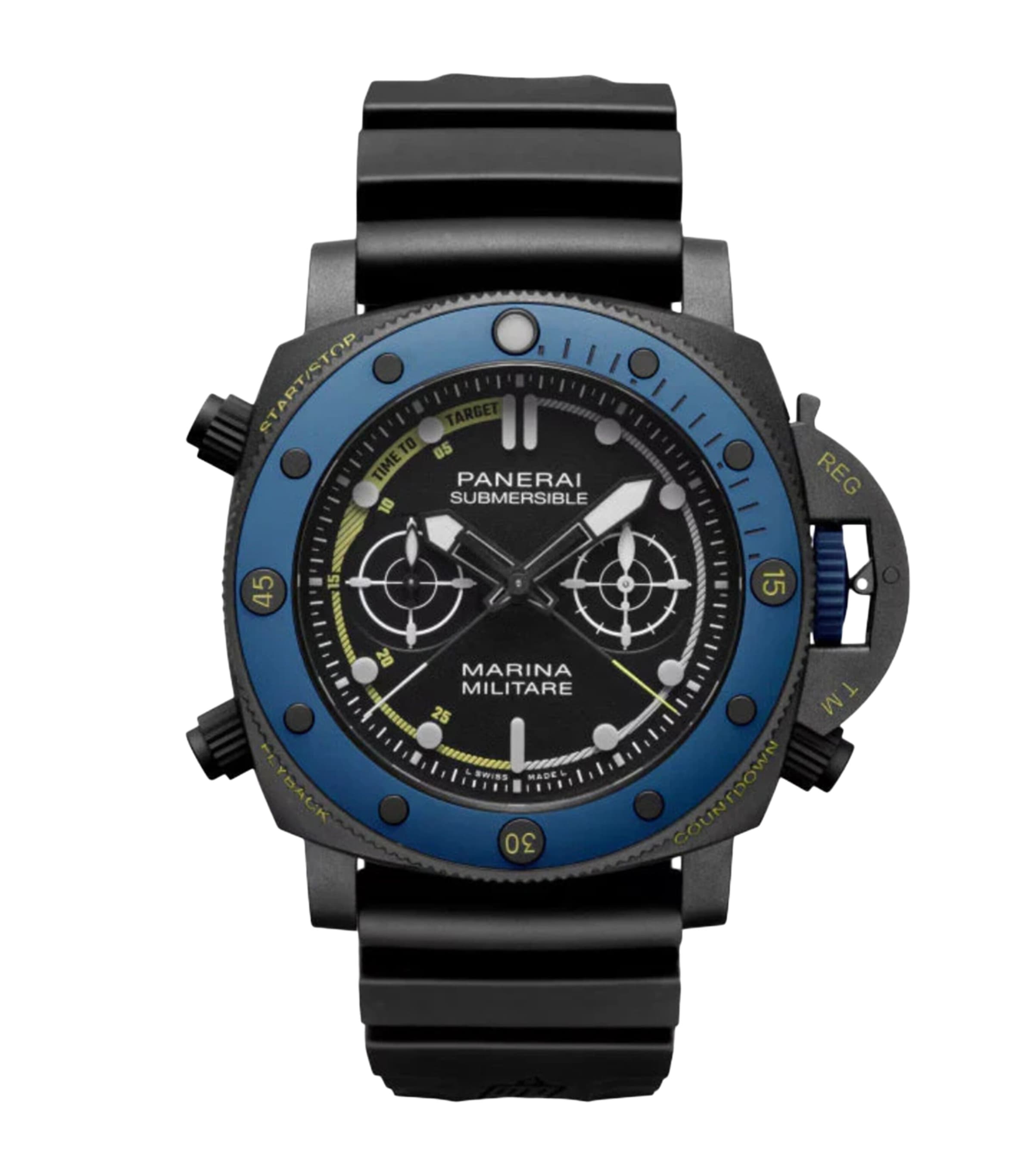 Panerai Titanium Submersible Marina Militare Forze Speciali Watch 47mm Black Image 1